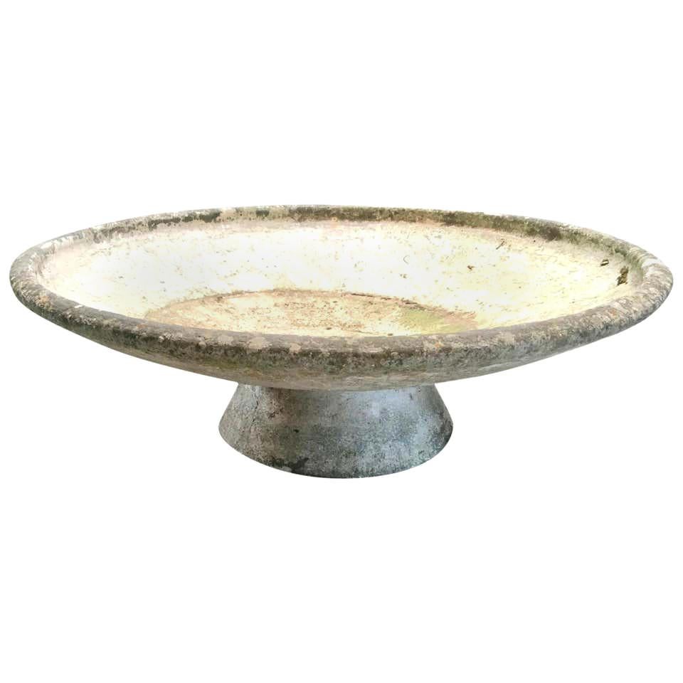 Willy Guhl 47" Concrete Bowl Planters For Sale