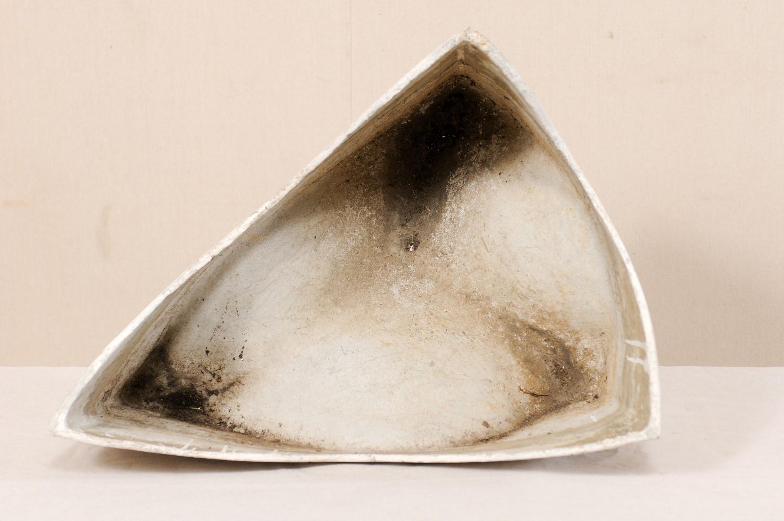 Willy Guhl Abstract Triangular Eternite Planter, Mid-Century 1