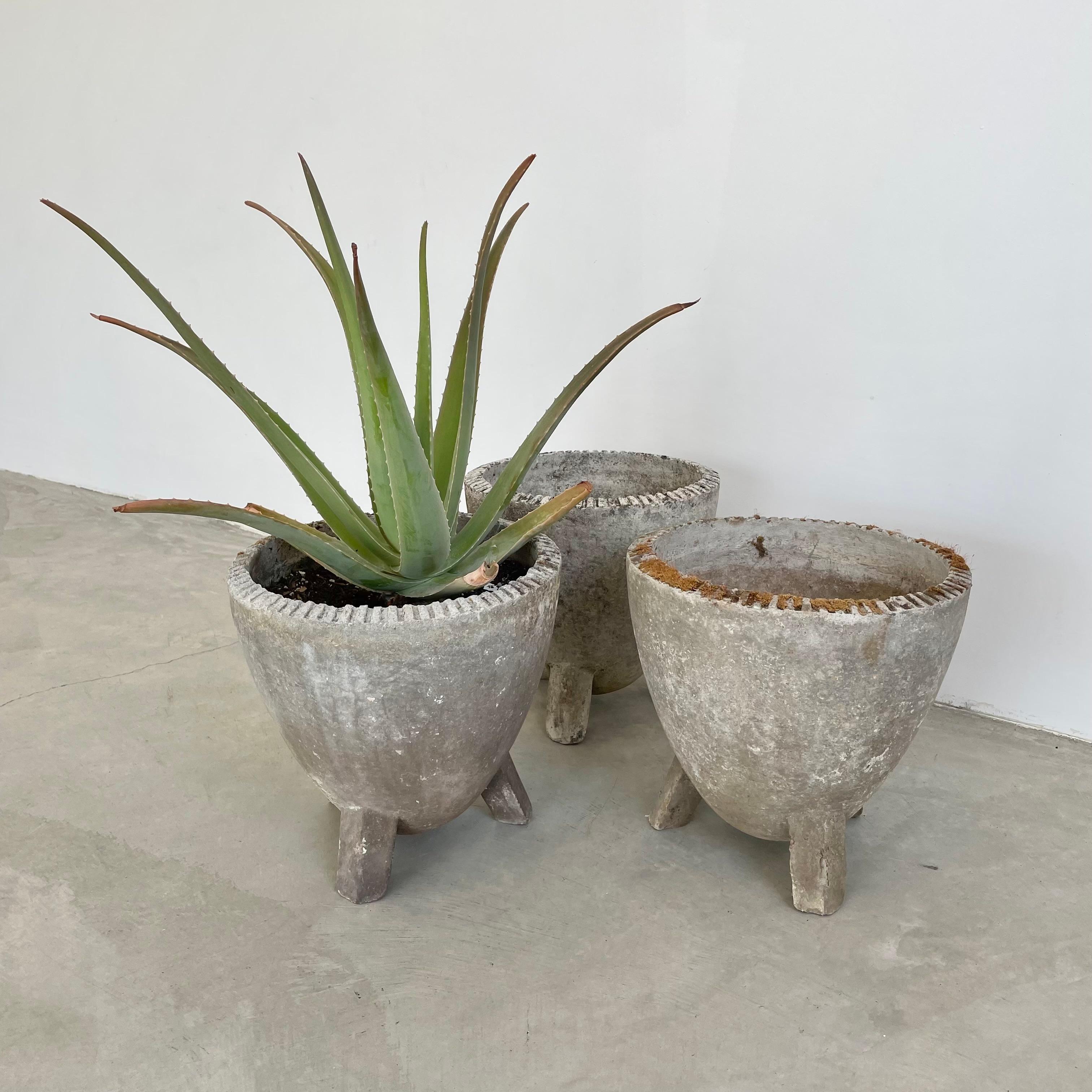 Mid-20th Century Willy Guhl Atomic Tripod Planters, 1960s Switzerland For Sale