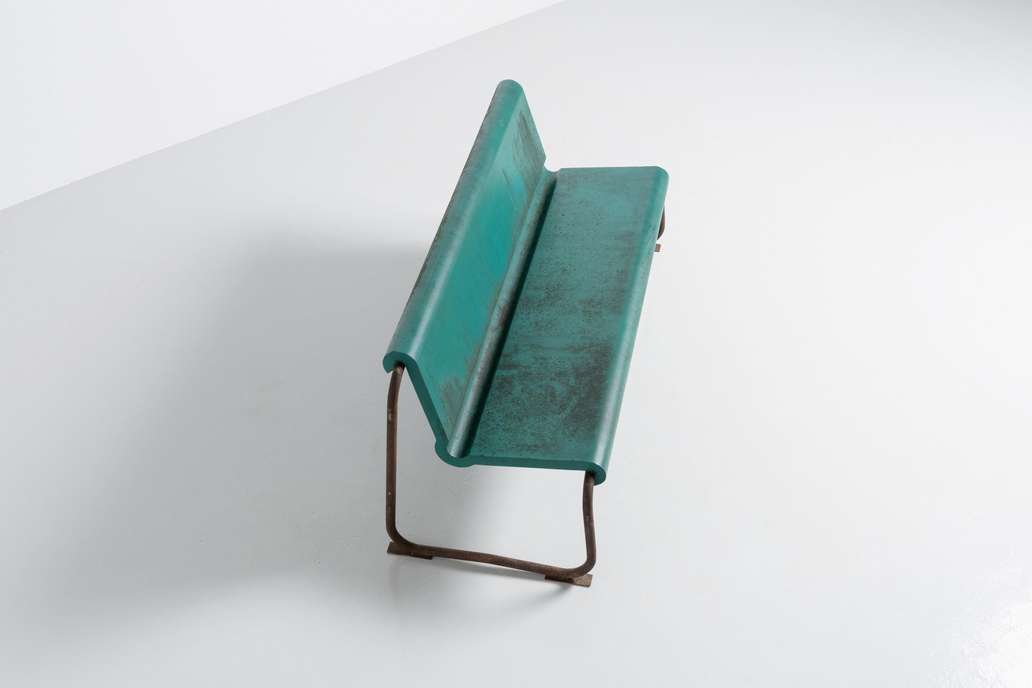 Willy Guhl Bench in Polyester, Switzerland, 1960 In Good Condition In Roosendaal, Noord Brabant