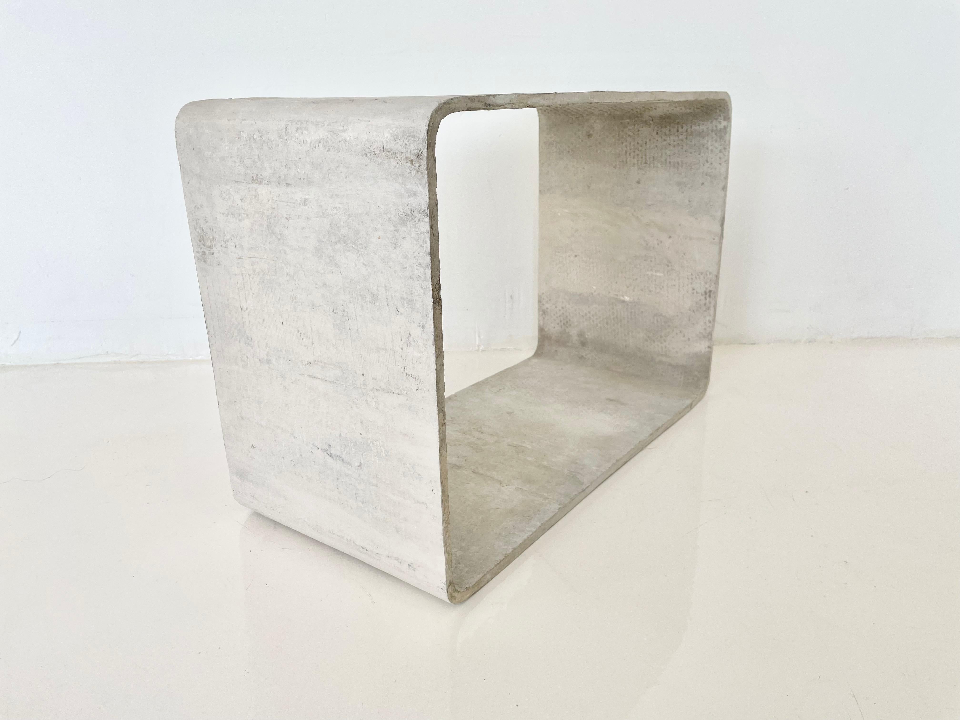 Willy Guhl Cement Cube Side Table 1