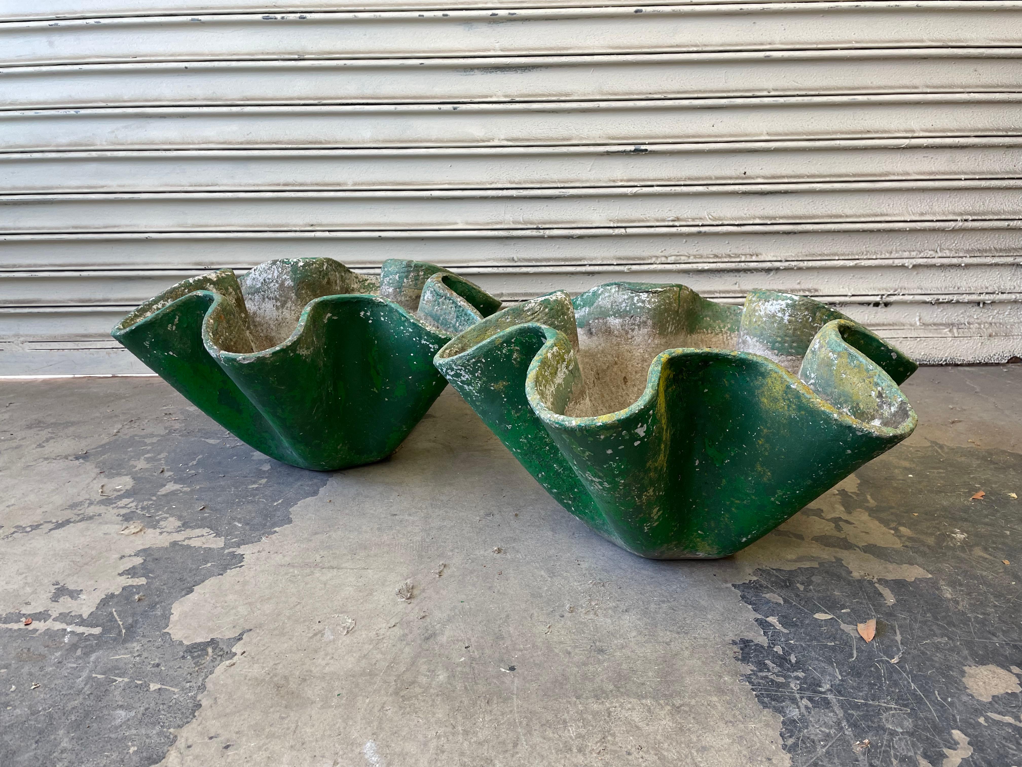 Mid-20th Century Willy Guhl Clam Shell Planters For Sale
