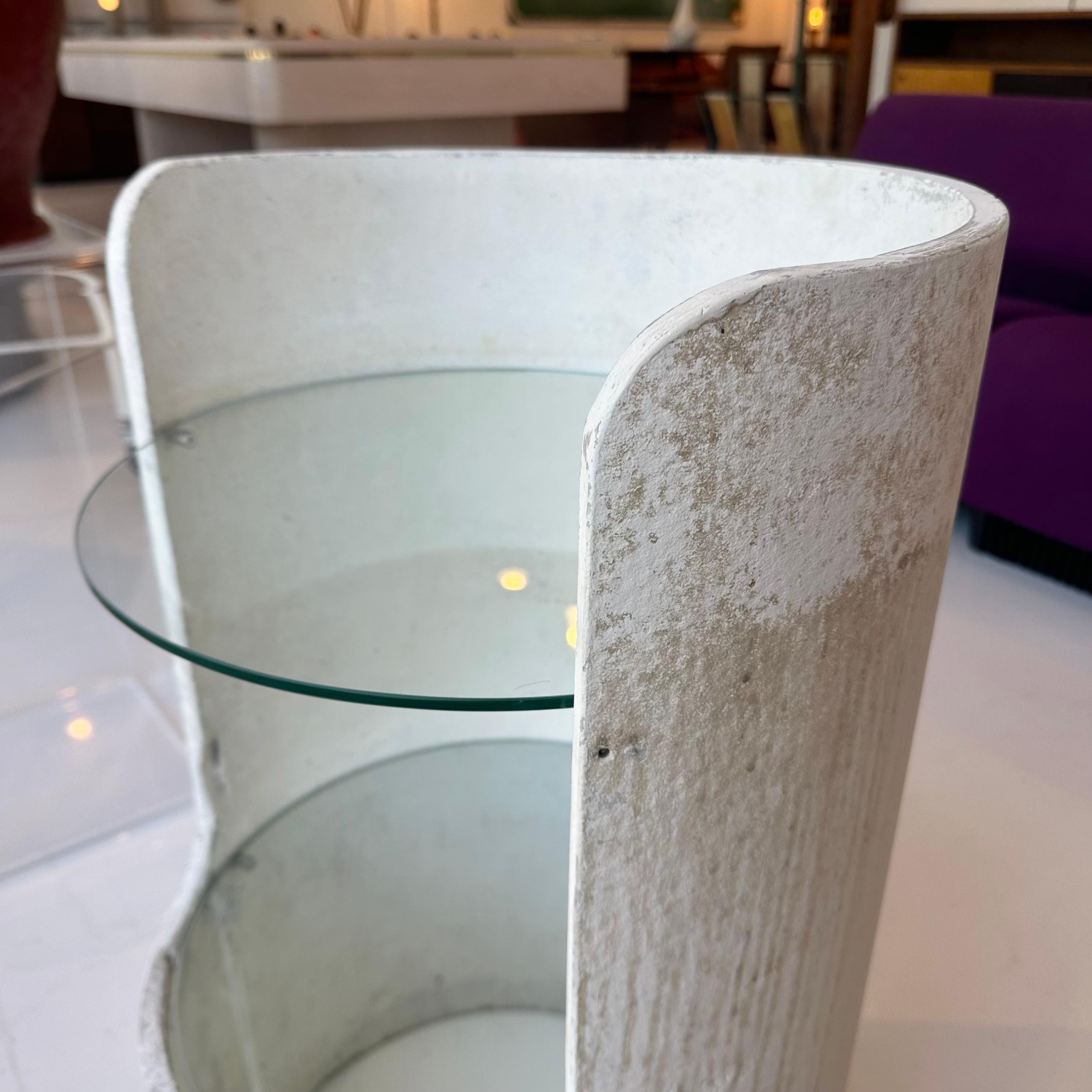 Willy Guhl Beistelltisch aus Beton und Glas, Schweiz, 1960er Jahre im Angebot 5