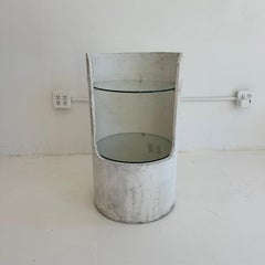 Willy Guhl Concrete and Glass Side Table, 1960s Switzerland