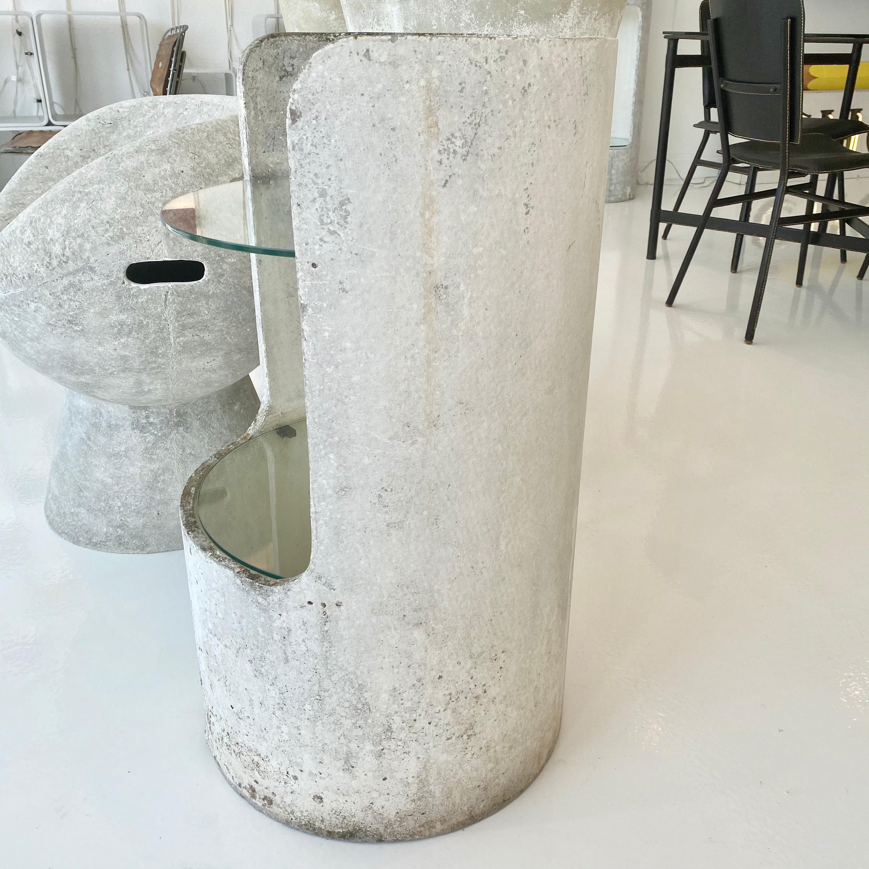 Willy Guhl Concrete and Glass Side Table 6