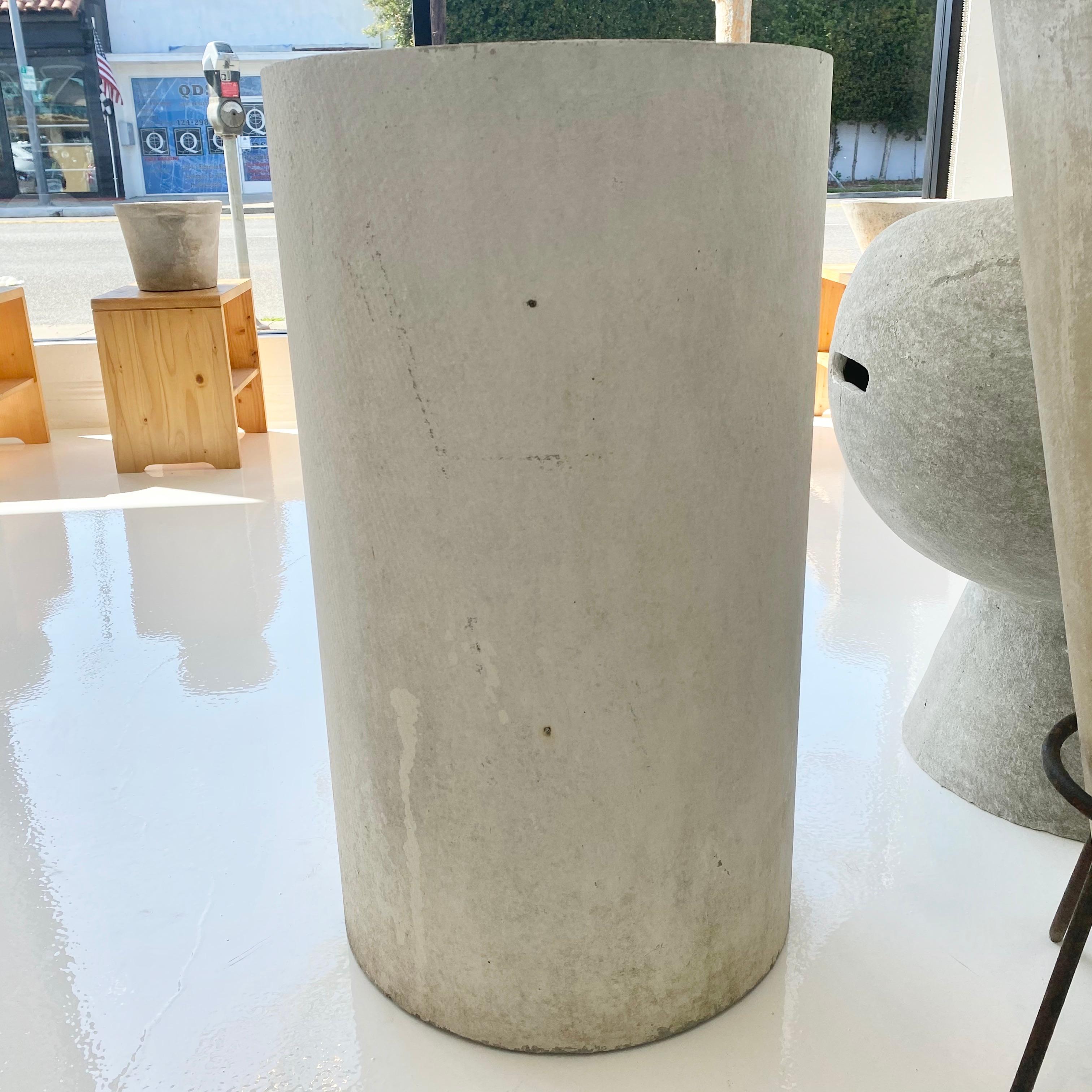 Swiss Willy Guhl Concrete and Glass Side Table