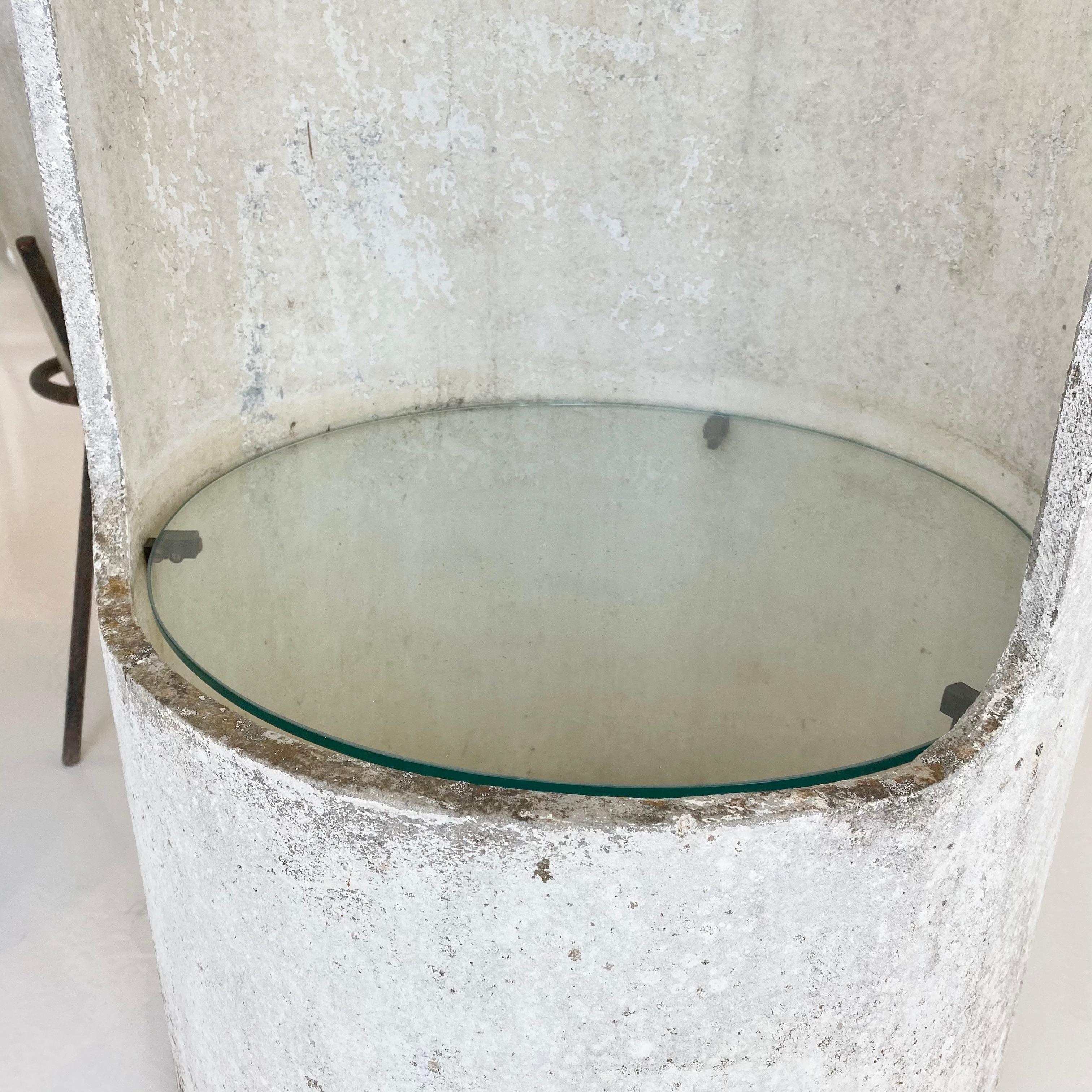 Willy Guhl Concrete and Glass Side Table 1