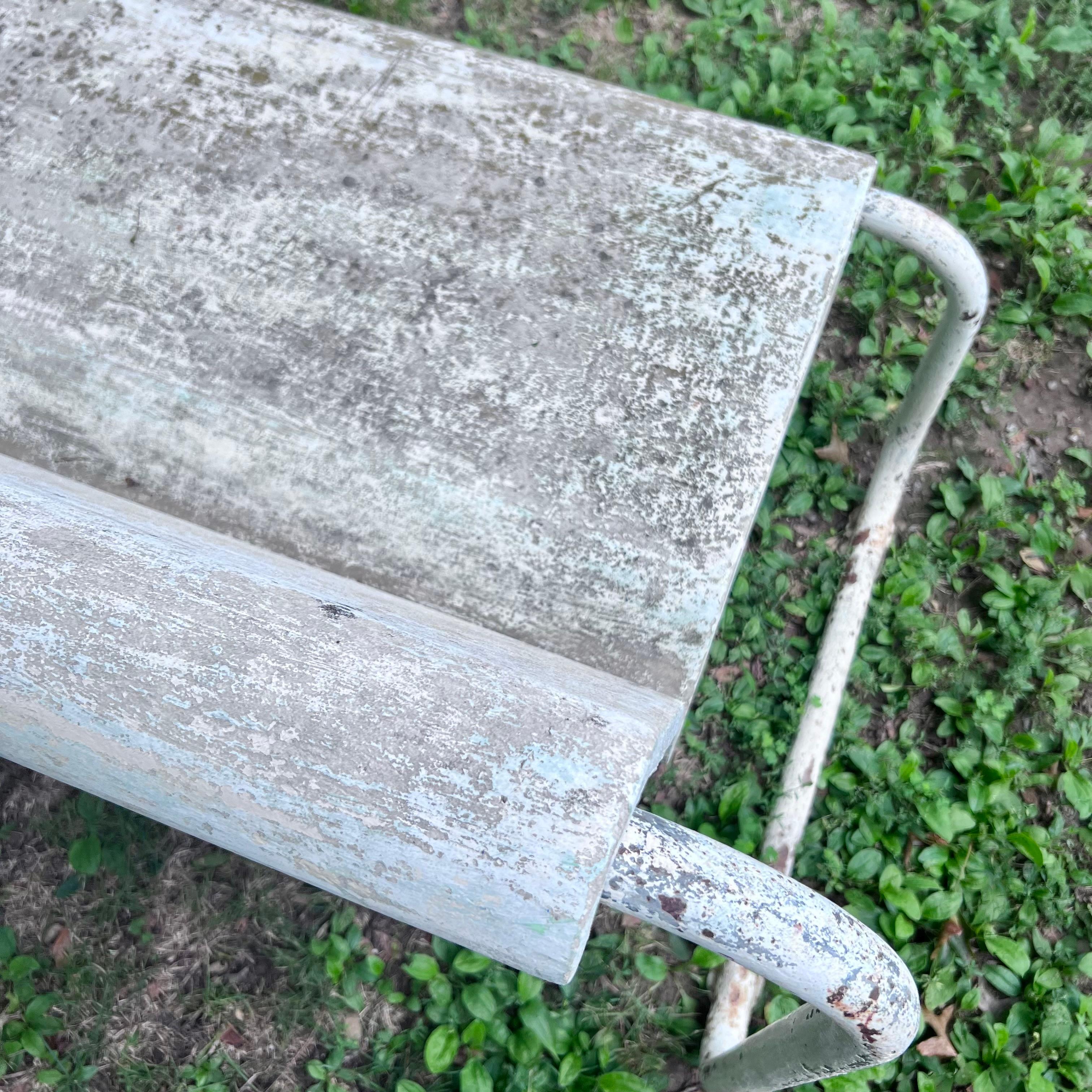 Willy Guhl Concrete and Steel Floating Bench, 1960s Switzerland For Sale 4