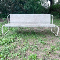 Schwebende Bank aus Beton und Stahl von Willy Guhl, Schweiz, 1960er Jahre