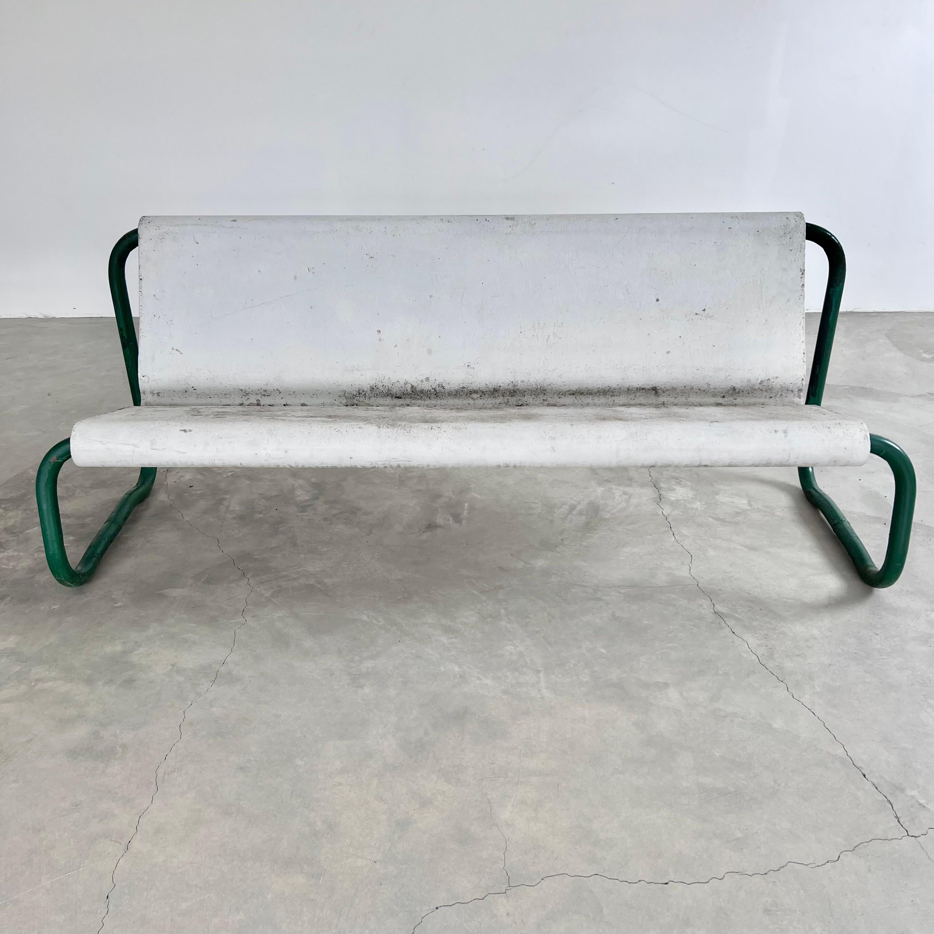 Moderne Banc flottant en béton et acier de Willy Guhl, Suisse, années 1960 en vente