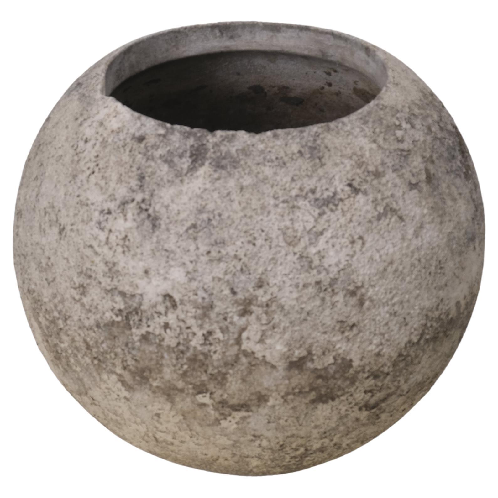 Willy Guhl Concrete Ball Planter
