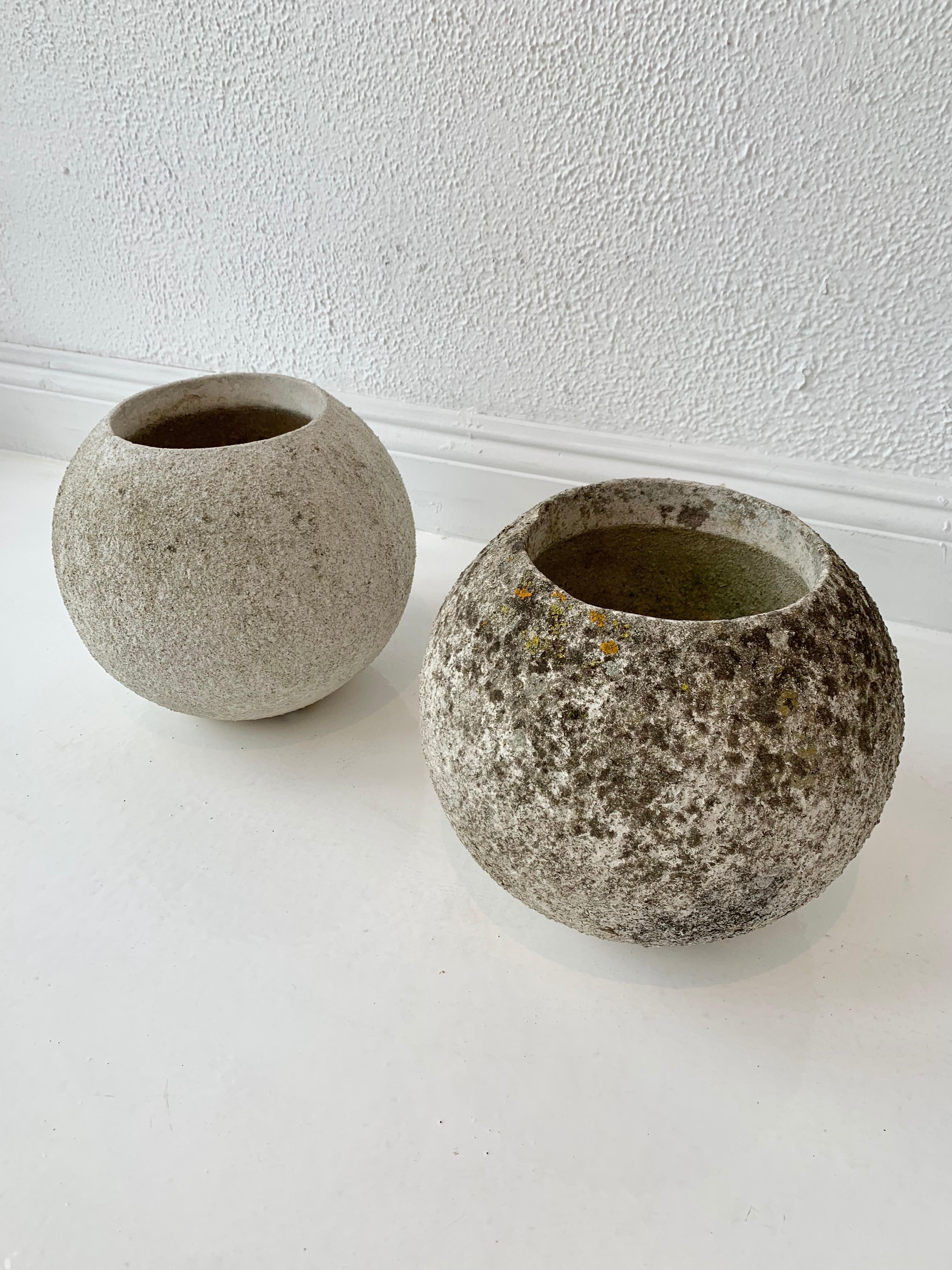 Willy Guhl Concrete Ball Planters 6