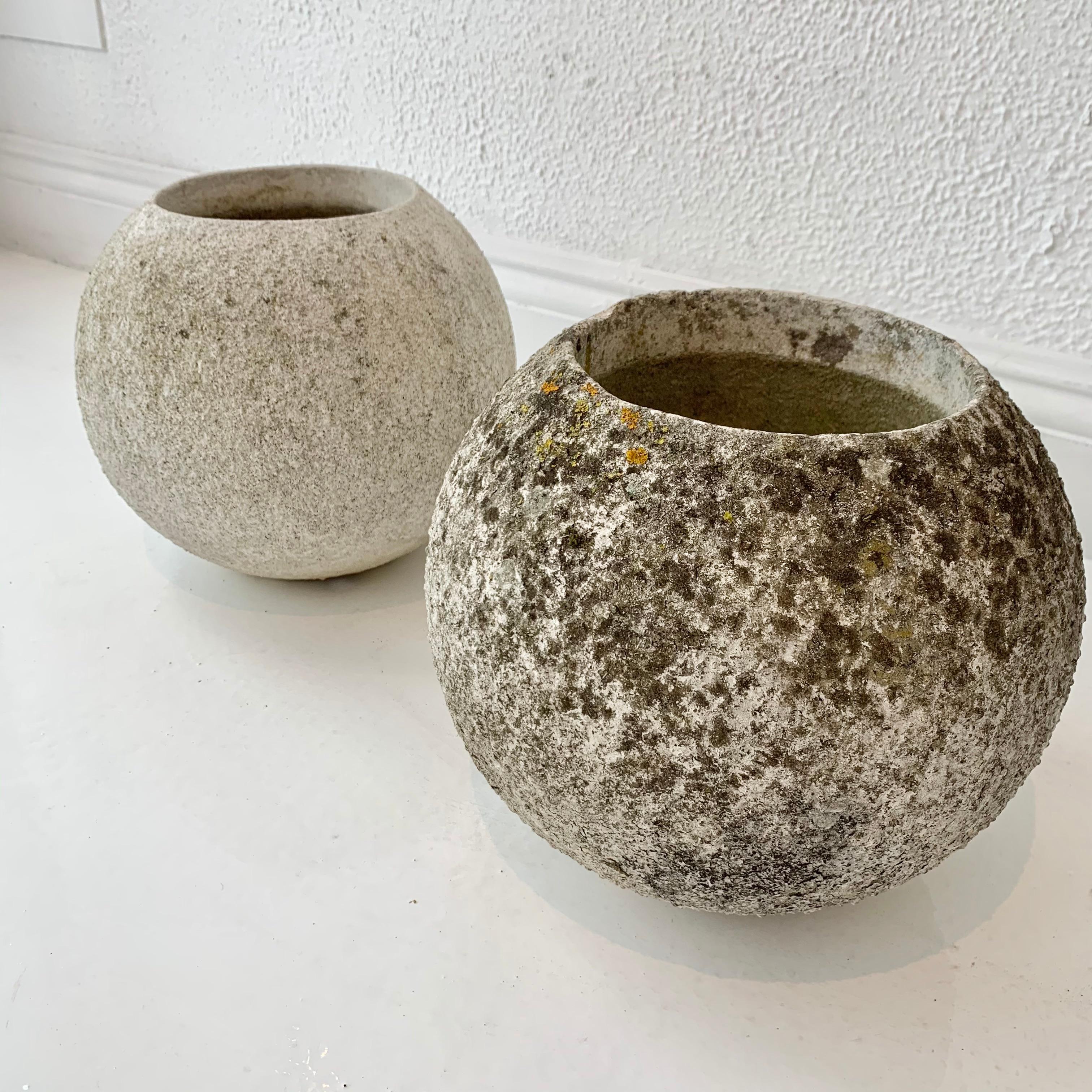 Swiss Willy Guhl Concrete Ball Planters