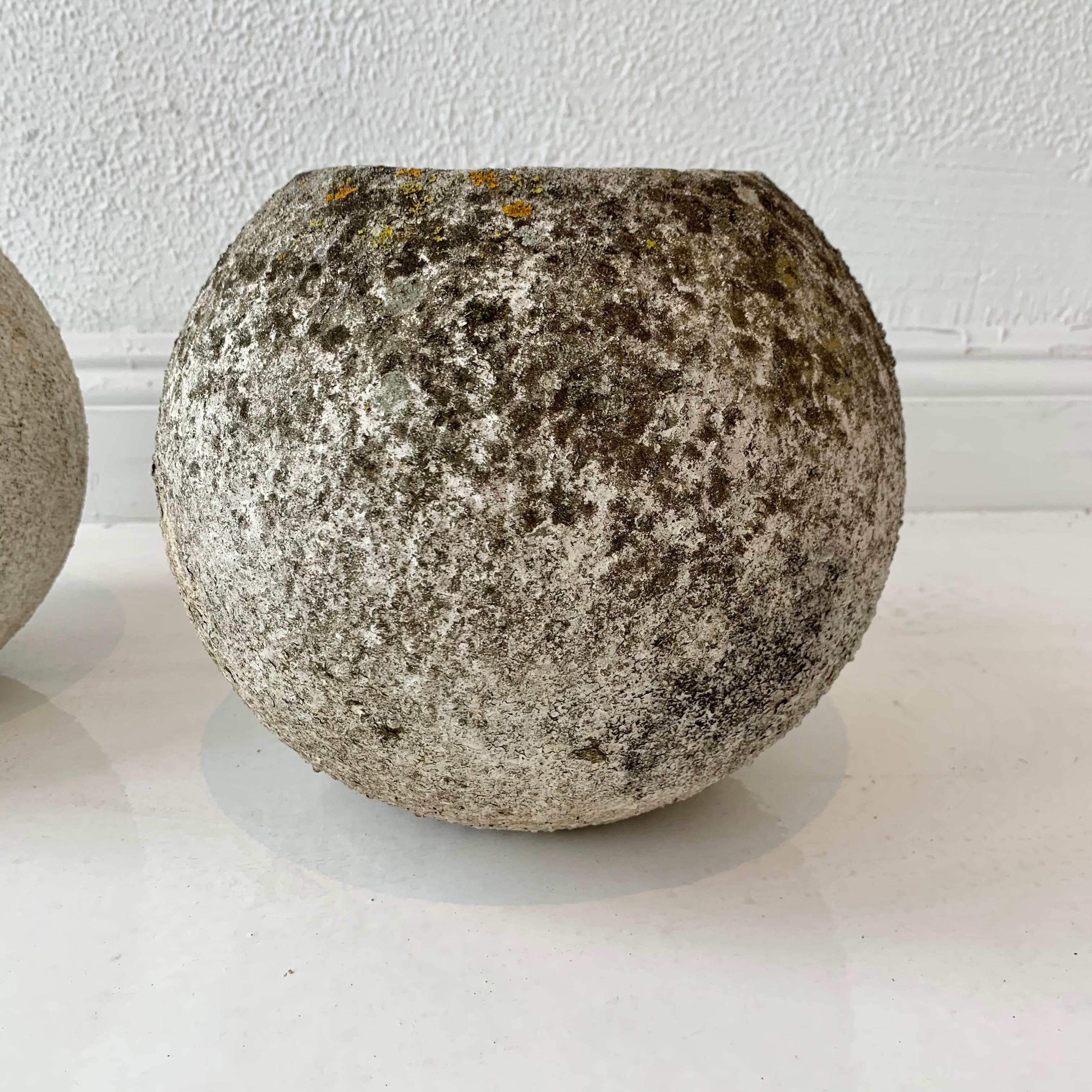 Willy Guhl Concrete Ball Planters 4