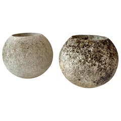 Willy Guhl Concrete Ball Planters