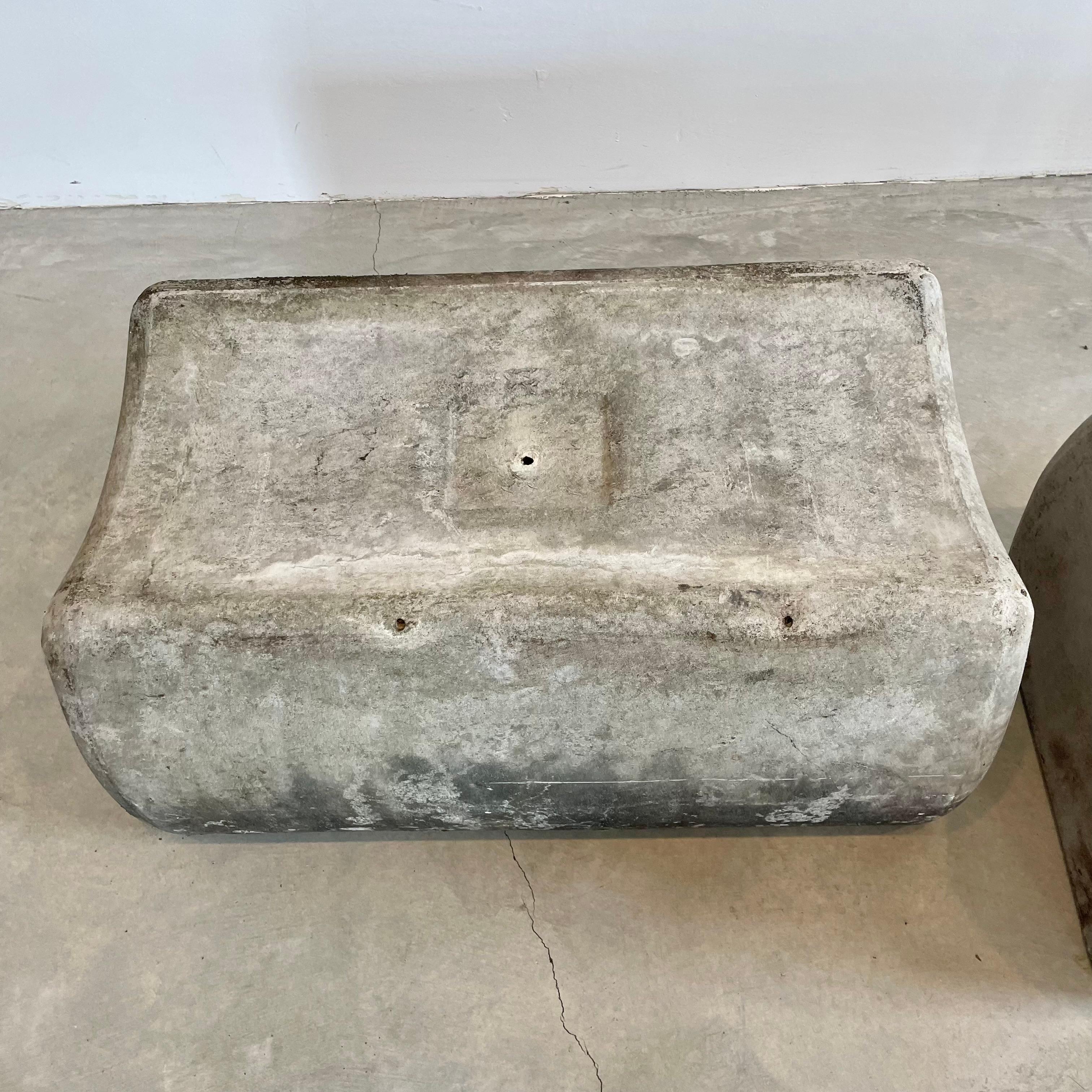 Swiss Willy Guhl Concrete Bench, 1960s Switzerland