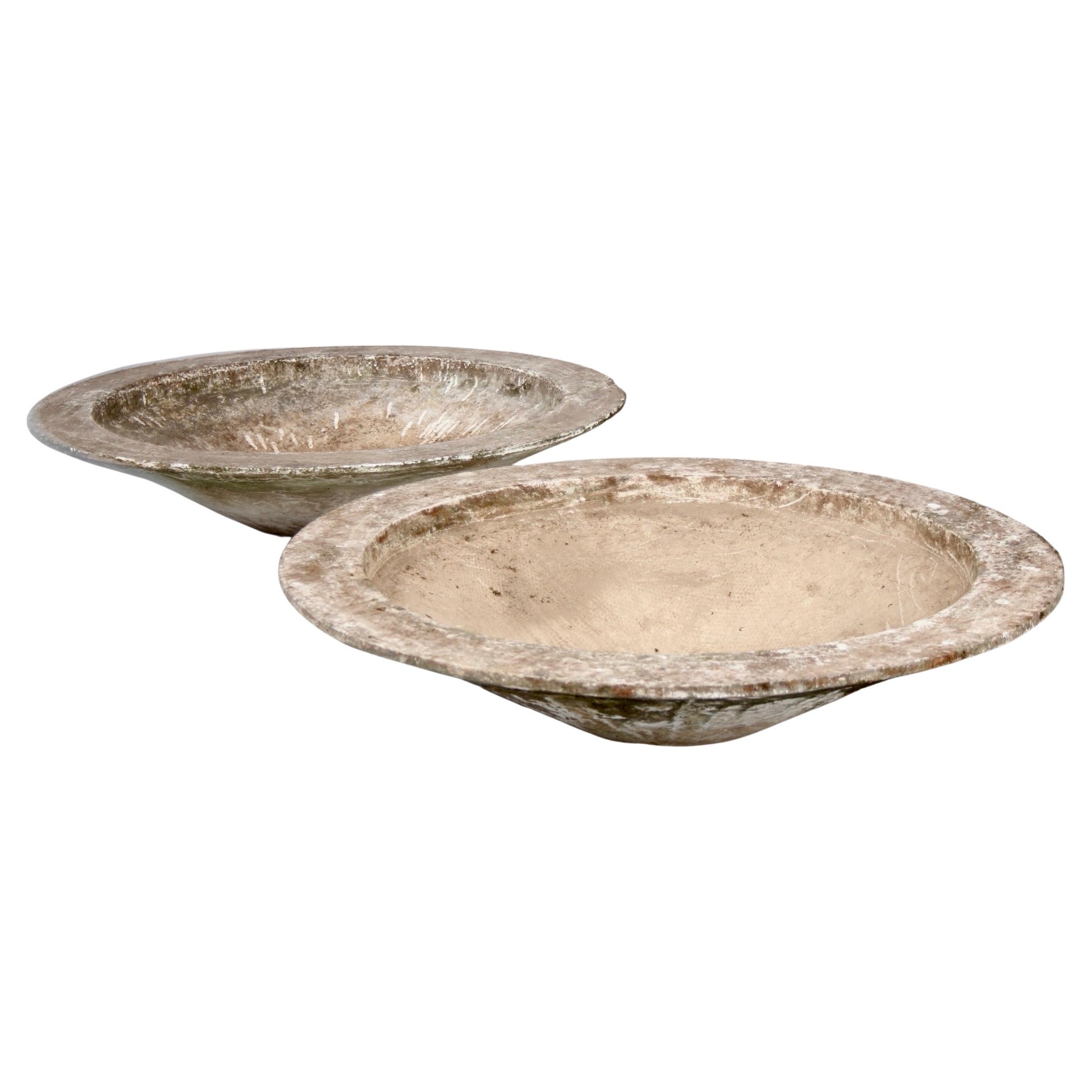 Willy Guhl Concrete Bowl Planters