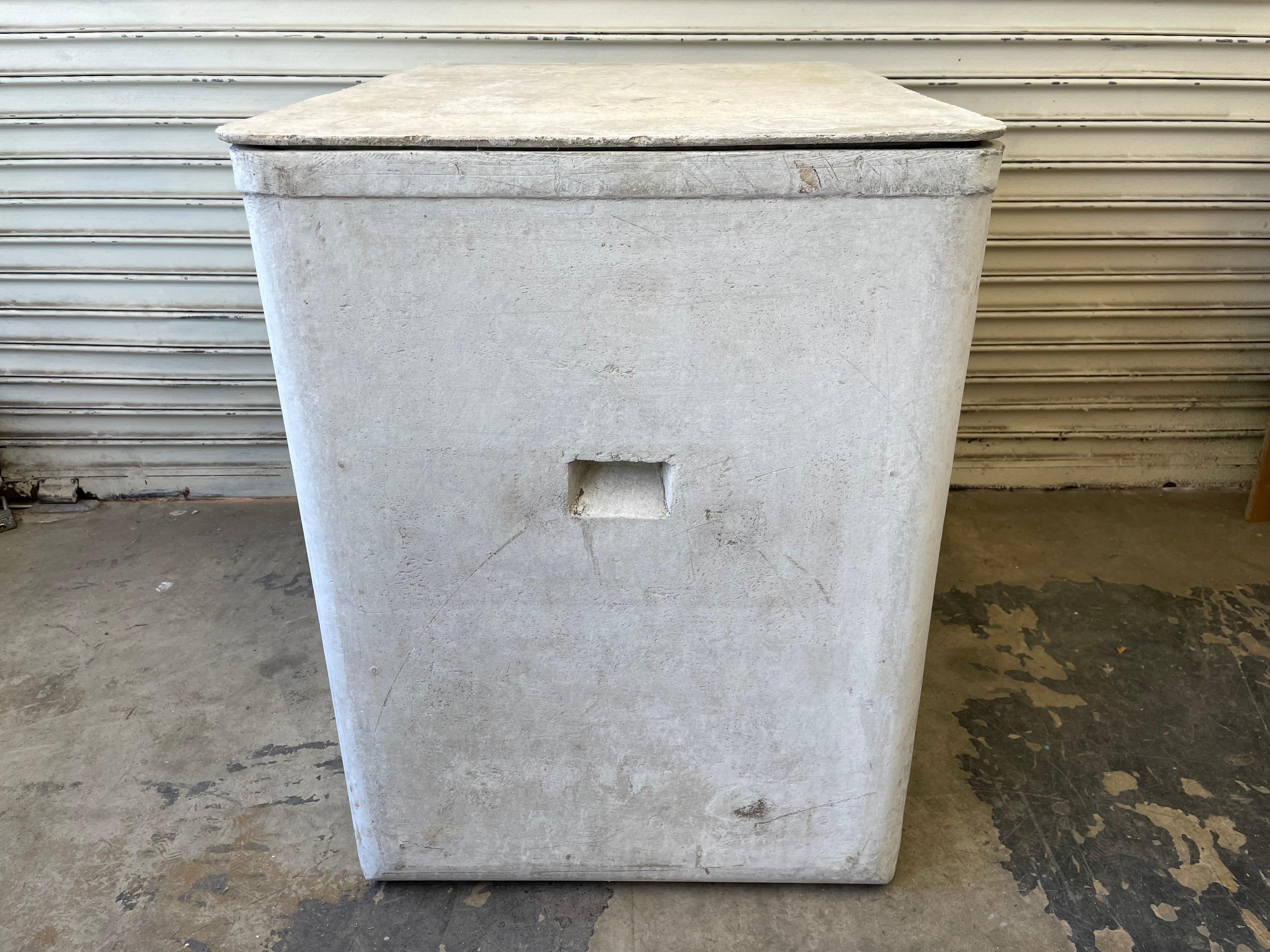 Swiss Willy Guhl Concrete Box with Lid
