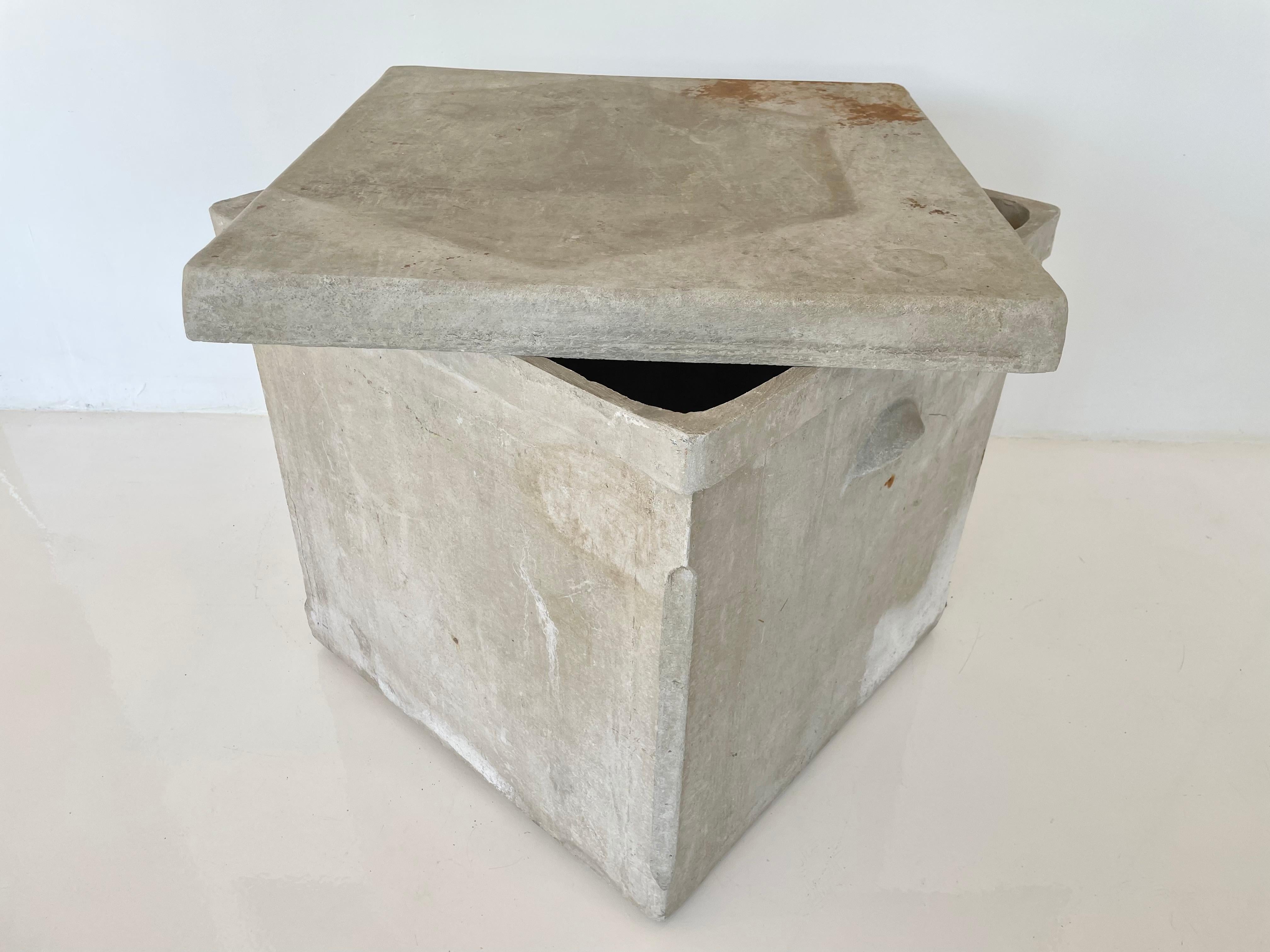 concrete square planter box