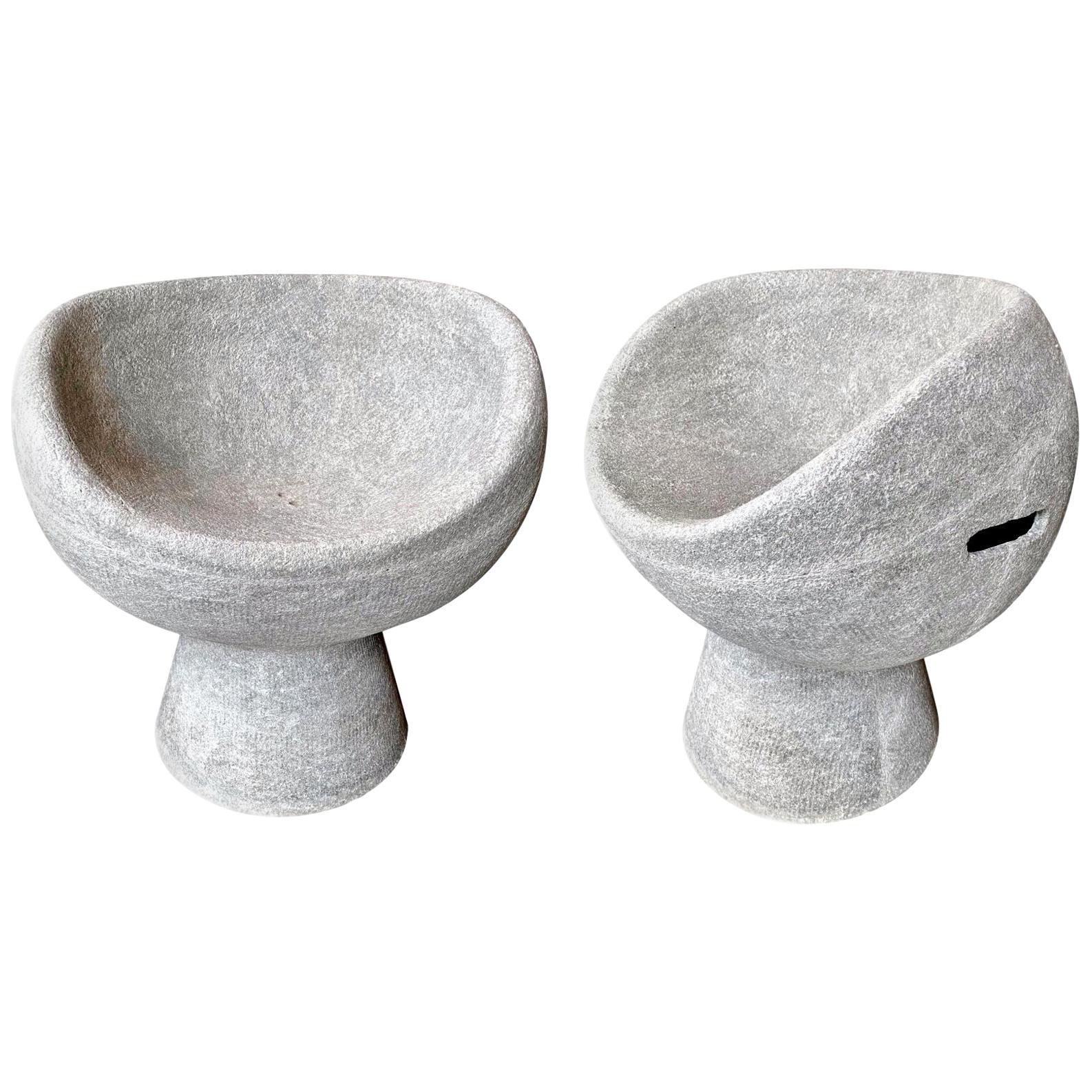 Willy Guhl Concrete Chairs