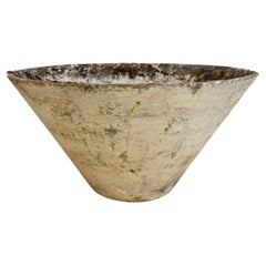 Willy Guhl Concrete Cone Flower Pot, 1960s Switzerland