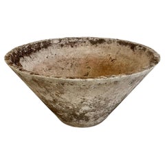 Willy Guhl Concrete Cone Flower Pot, 1960s Switzerland