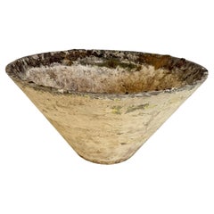 Willy Guhl Concrete Cone Flower Pot, 1960s Switzerland