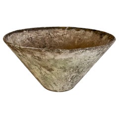 Willy Guhl Concrete Cone Flower Pot, 1960s Switzerland