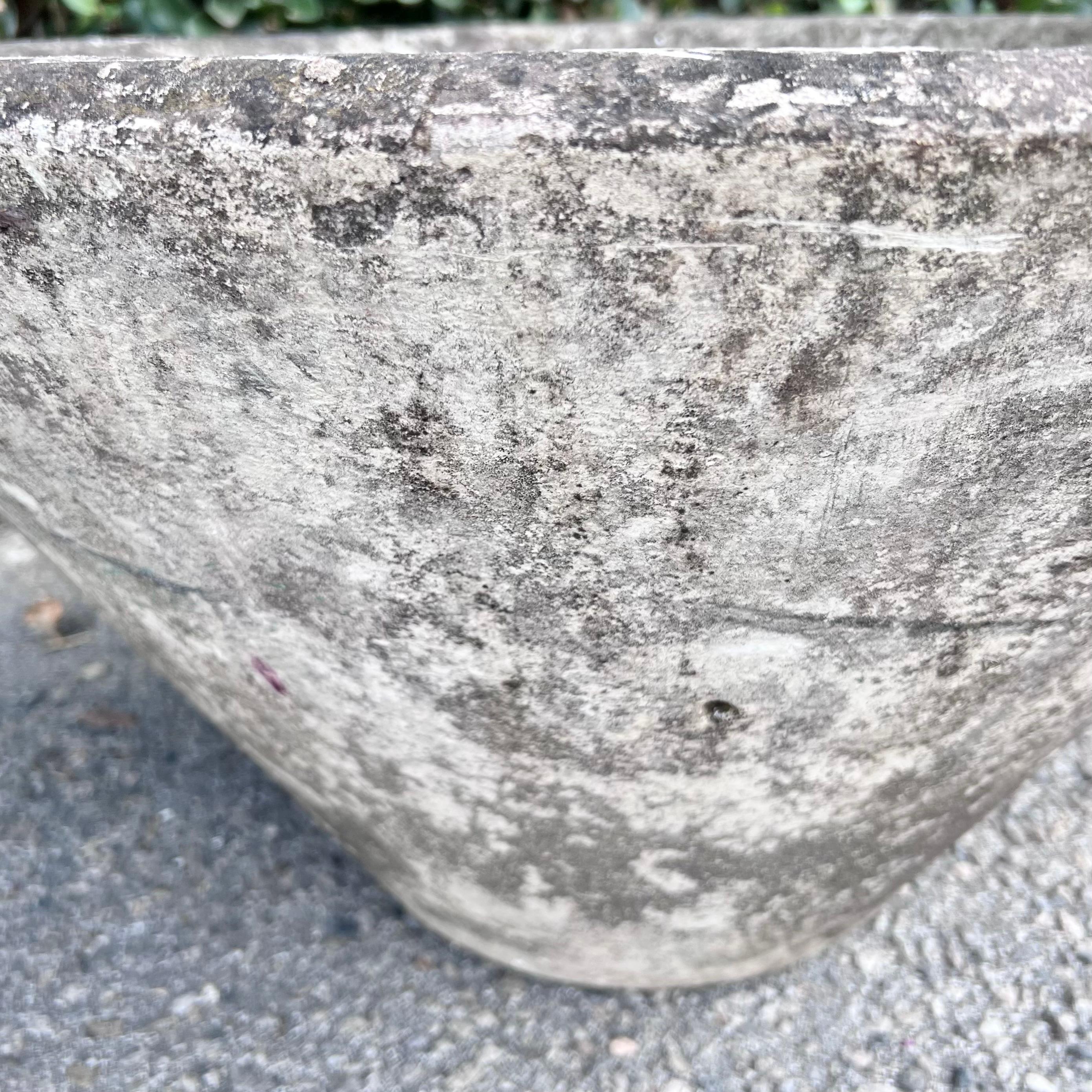 Hand-Painted Willy Guhl Concrete Cone Planter, 1960s Switzerland