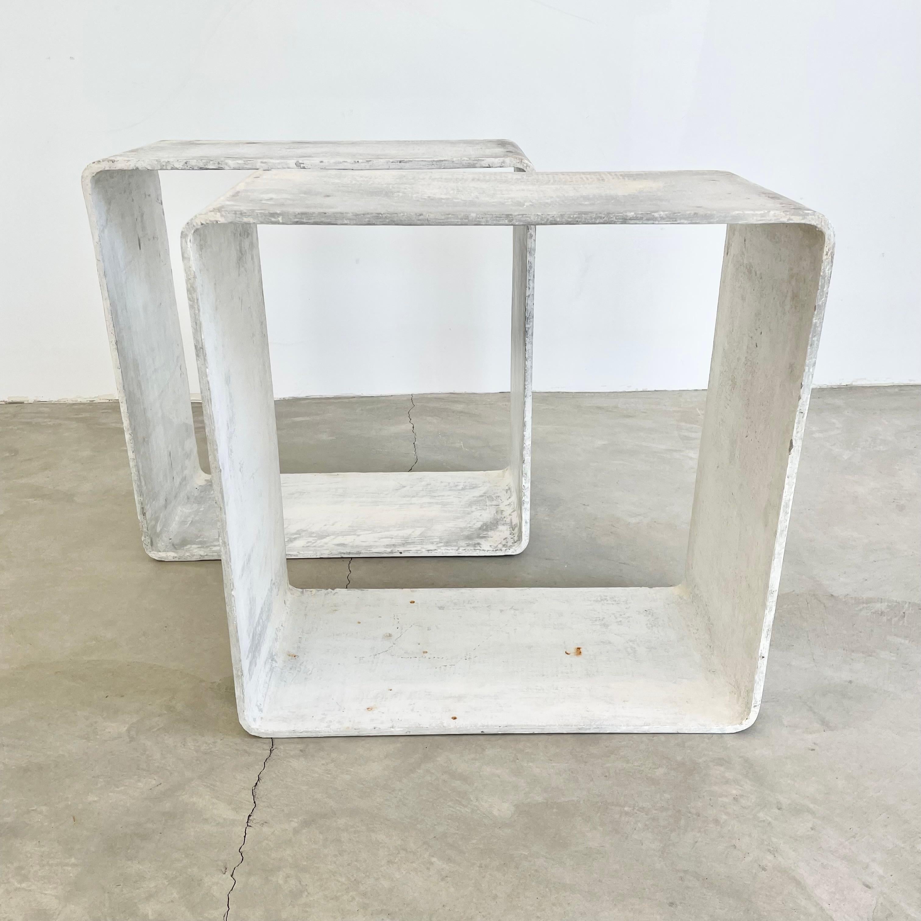 Willy Guhl Concrete Cube Side Table, 1960s Switzerland For Sale 3