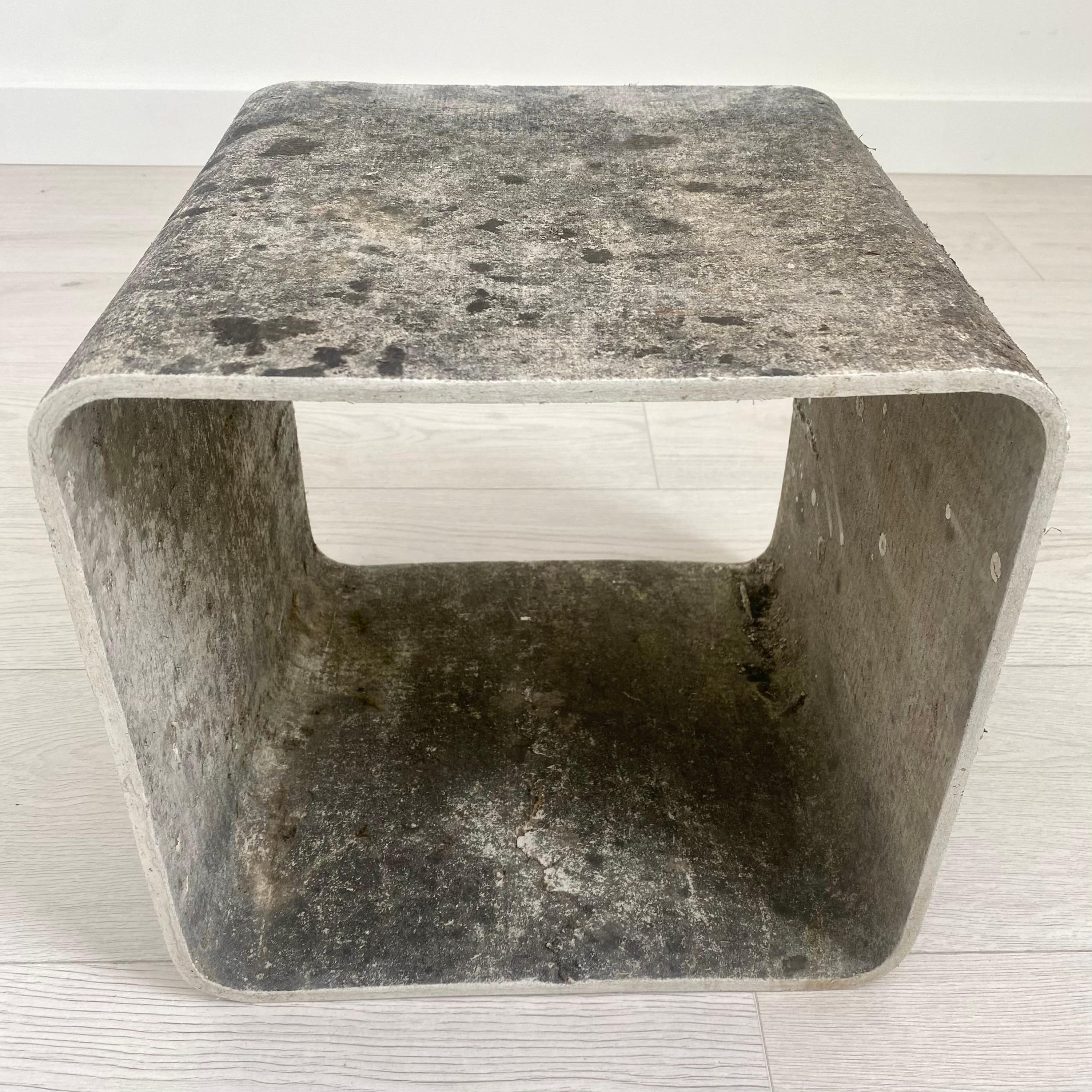 Willy Guhl Concrete Cube Side Table, 1960s Switzerland  For Sale 1