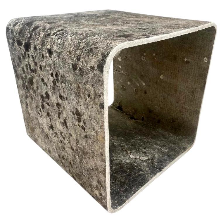 Willy Guhl Concrete Cube Side Table, 1960s Switzerland 