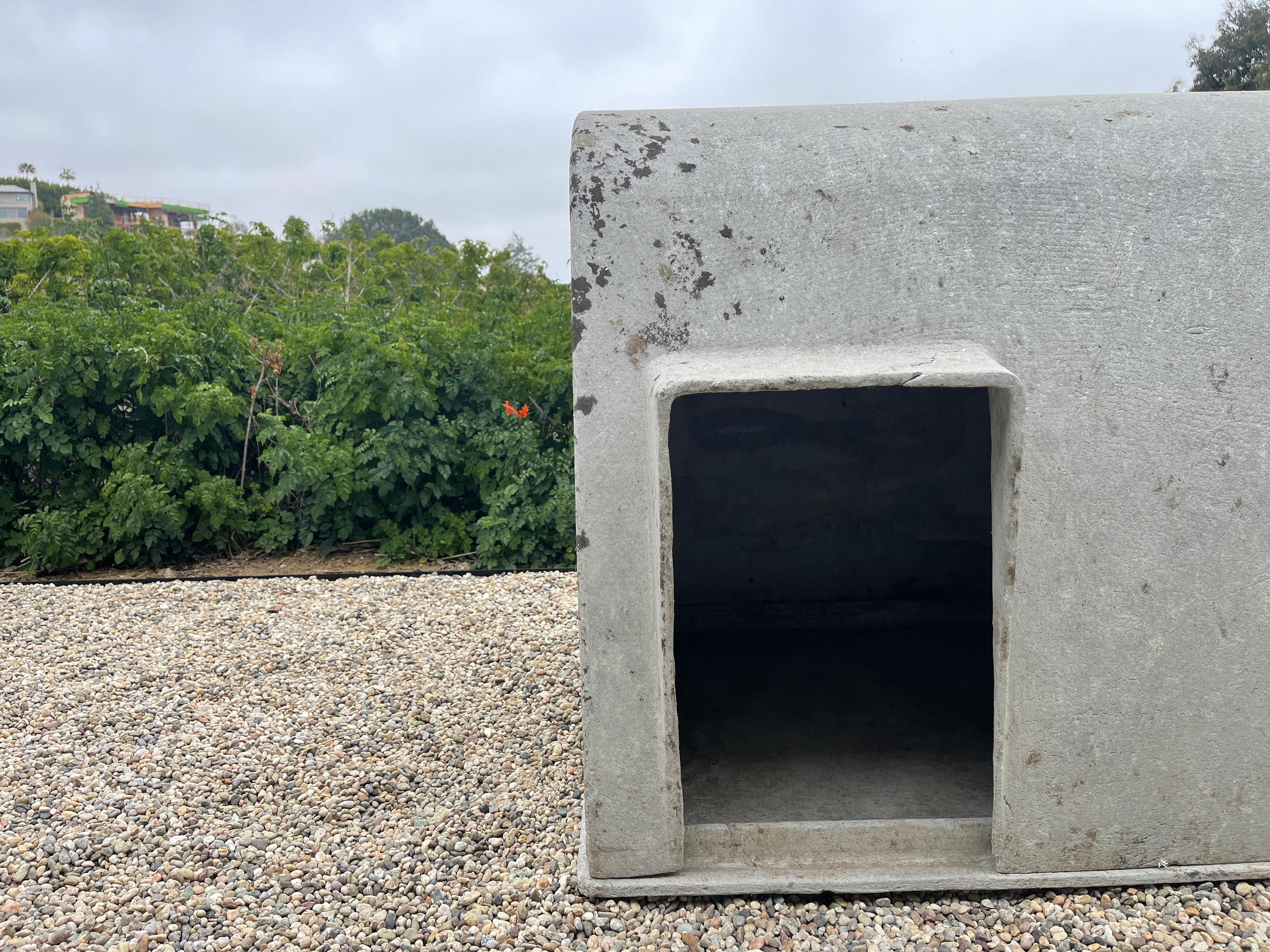 concrete dog house