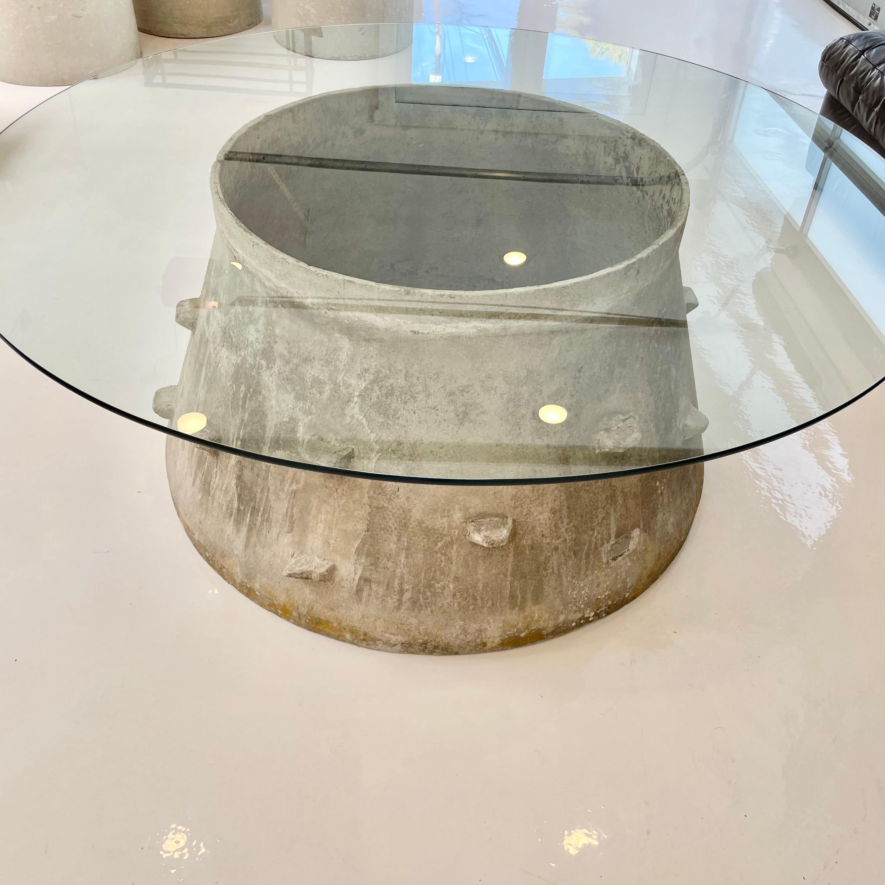 Willy Guhl Concrete Drum Table For Sale 4