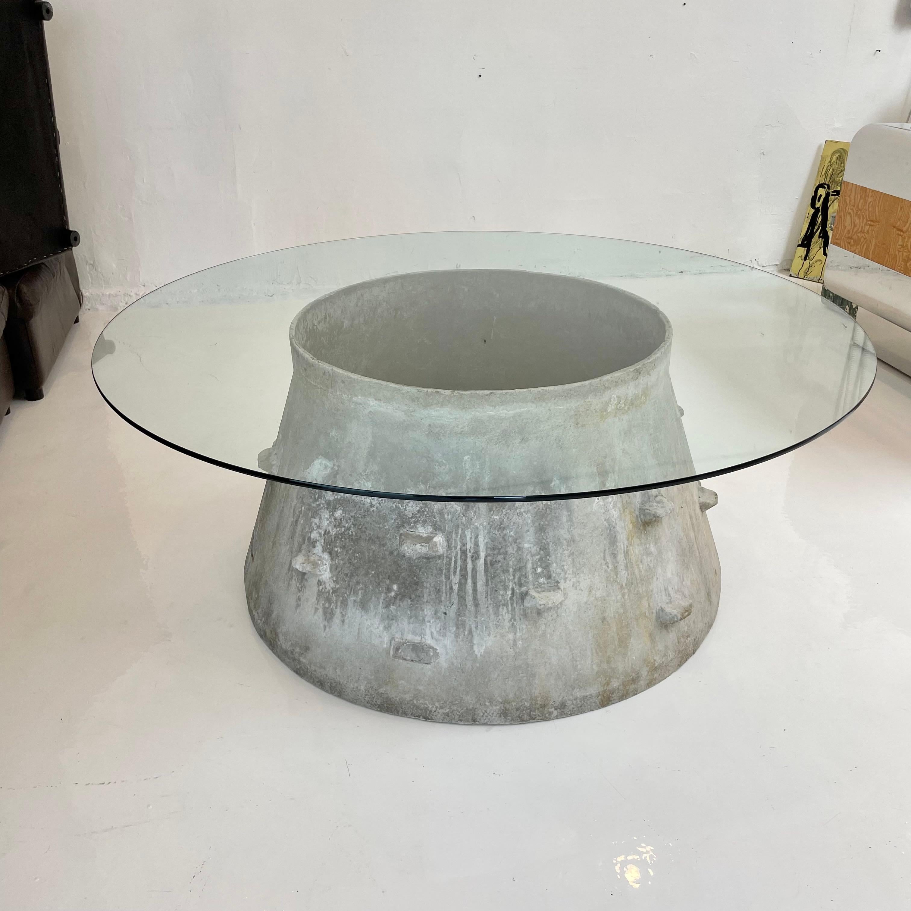 Willy Guhl Concrete Drum Table For Sale 1