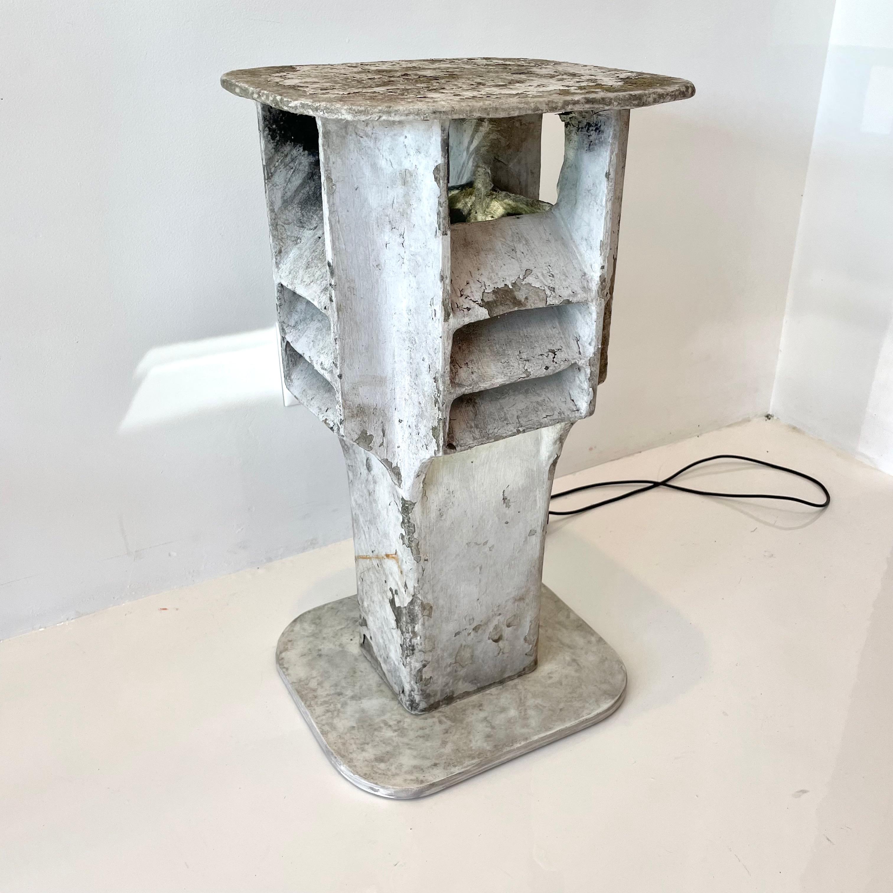 Willy Guhl Light Up Concrete Side Table, 1960s Switzerland For Sale 6