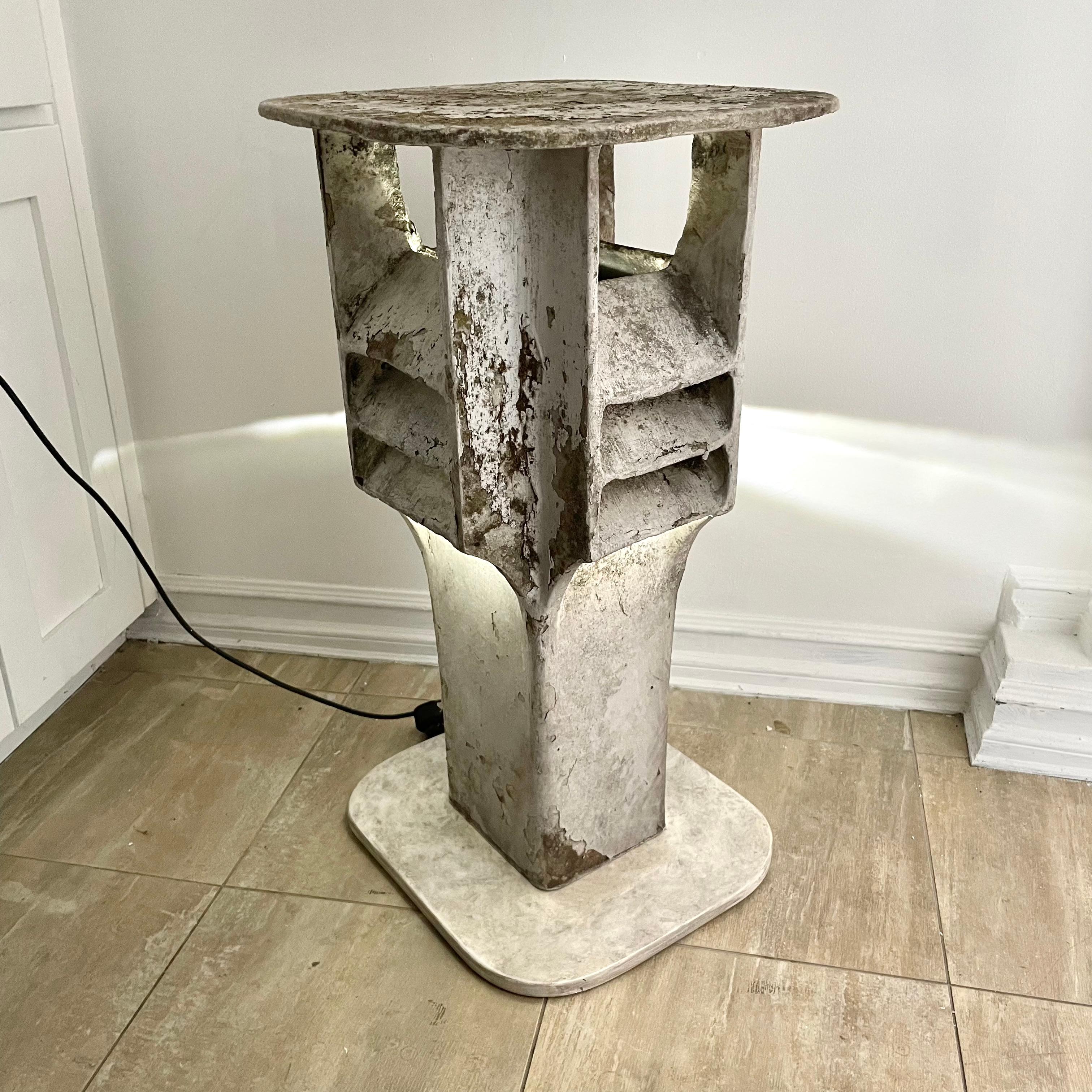 Willy Guhl Light Up Concrete Side Table, 1960s Switzerland For Sale 7