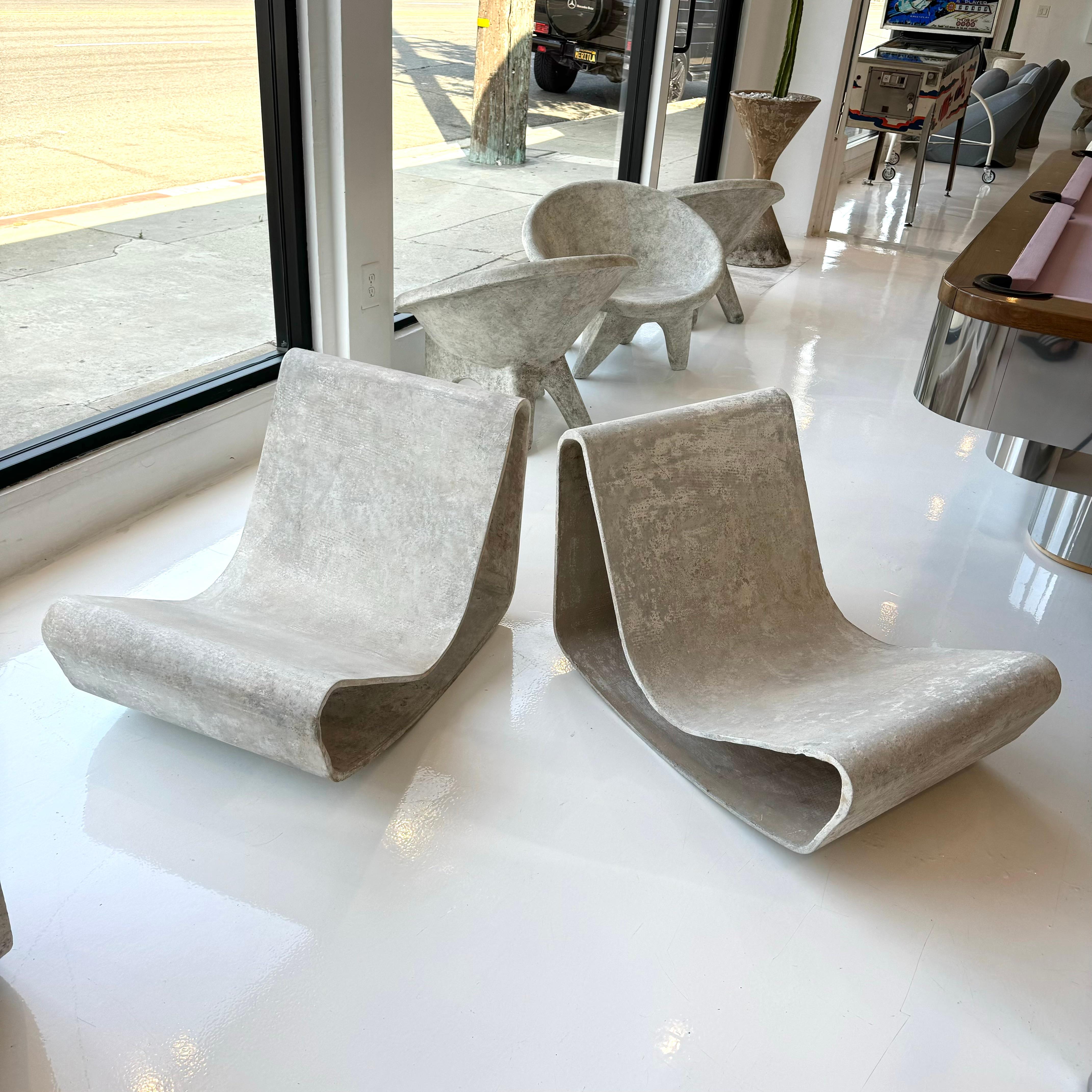 Willy Guhl Concrete Loop Chairs, 1960s Switzerland 4