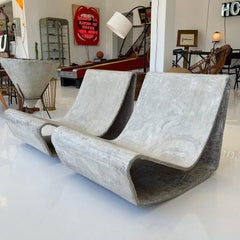 Willy Guhl Concrete Loop Chairs, 1960s Brazil