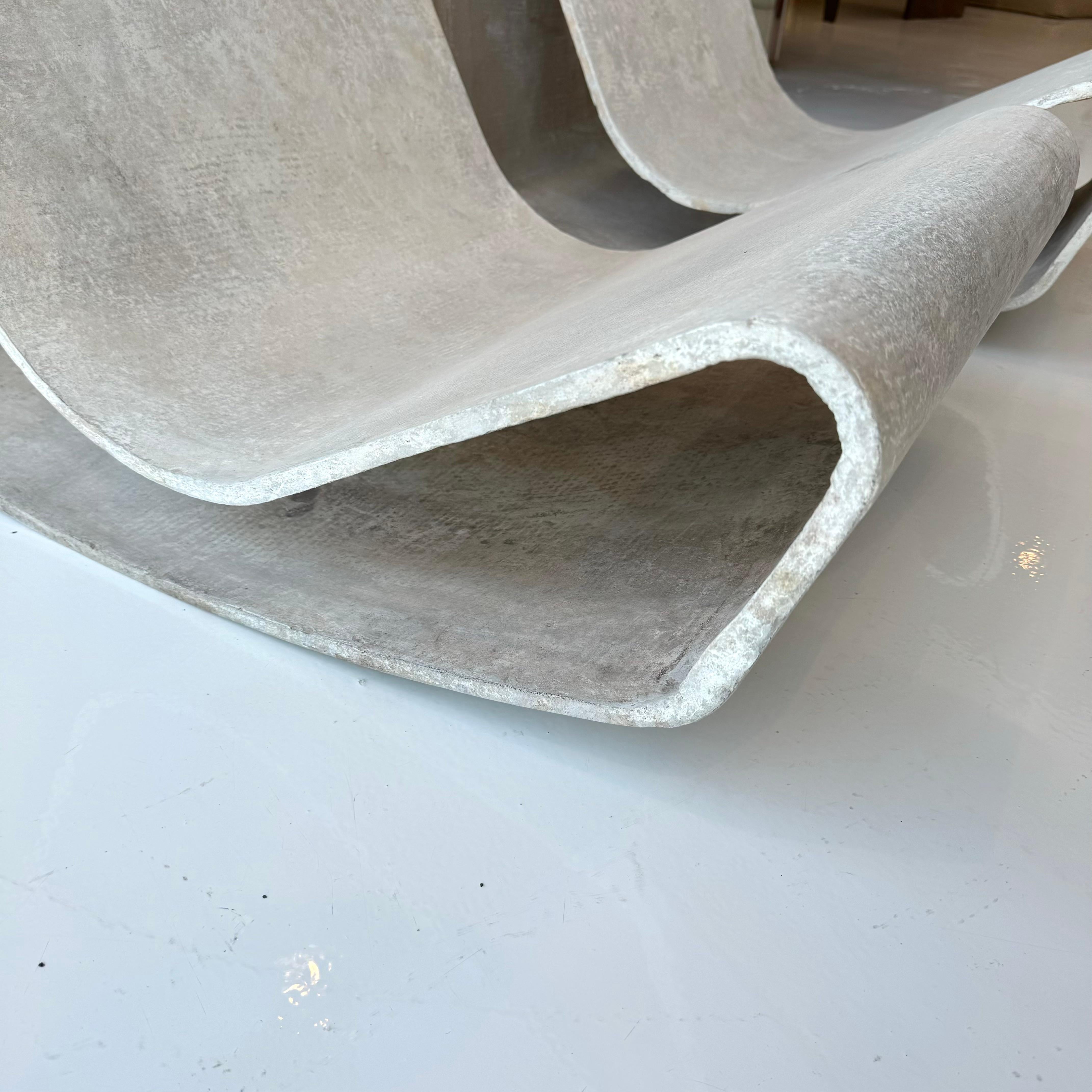 Hand-Crafted Willy Guhl Concrete Loop Chairs, 1960s Switzerland
