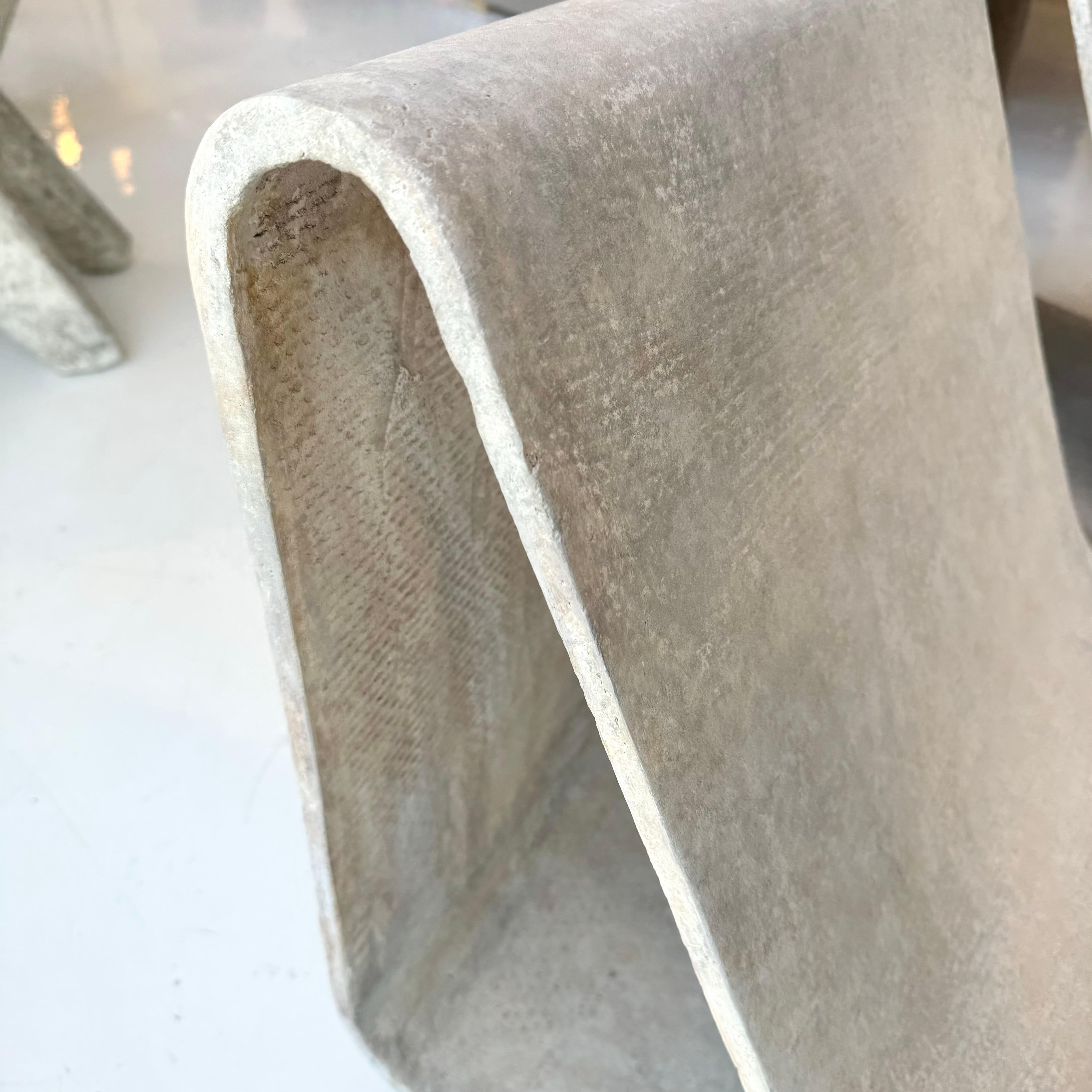 Willy Guhl Concrete Loop Chairs, 1960s Switzerland In Good Condition In Los Angeles, CA