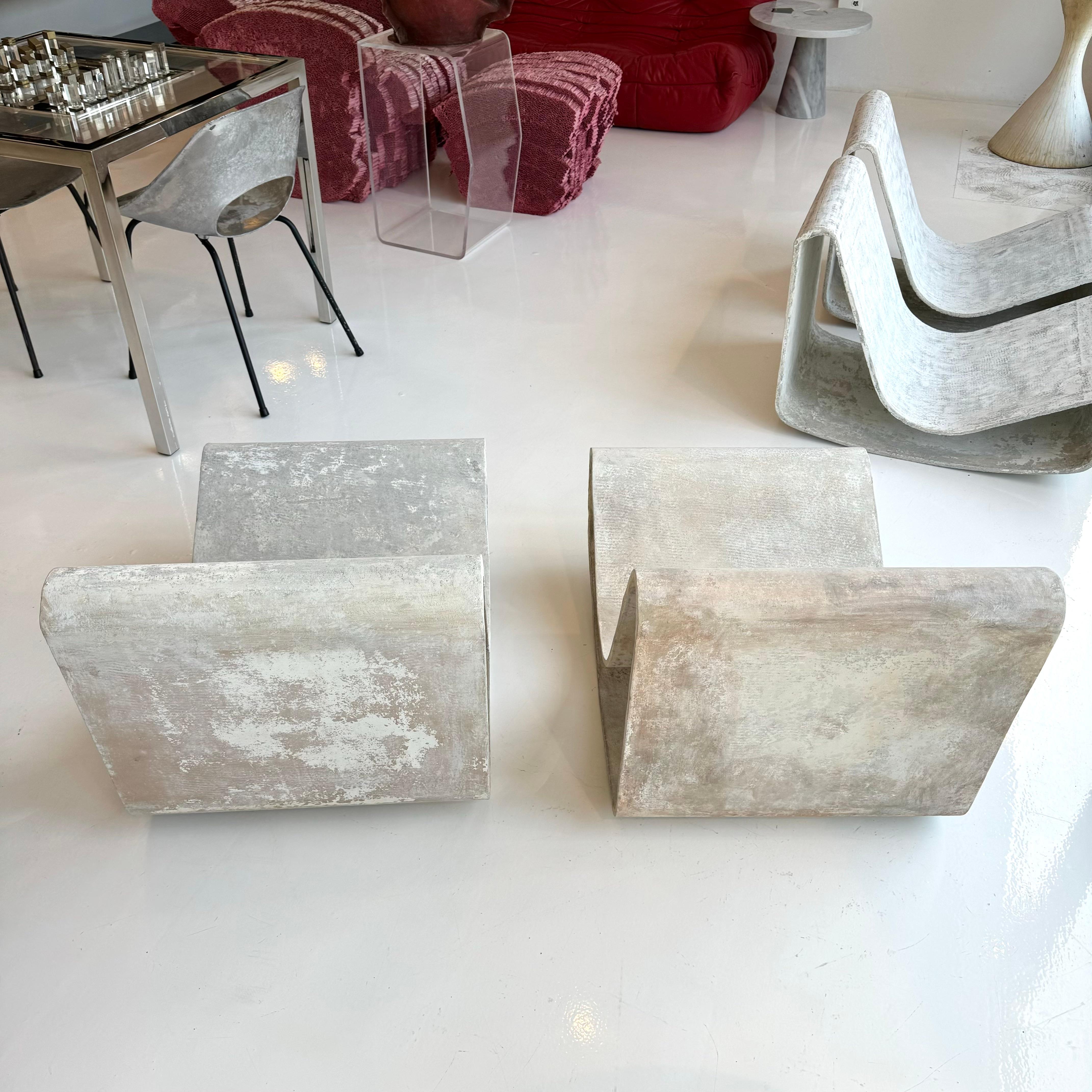 Willy Guhl Concrete Loop Chairs, 1960s Switzerland 2