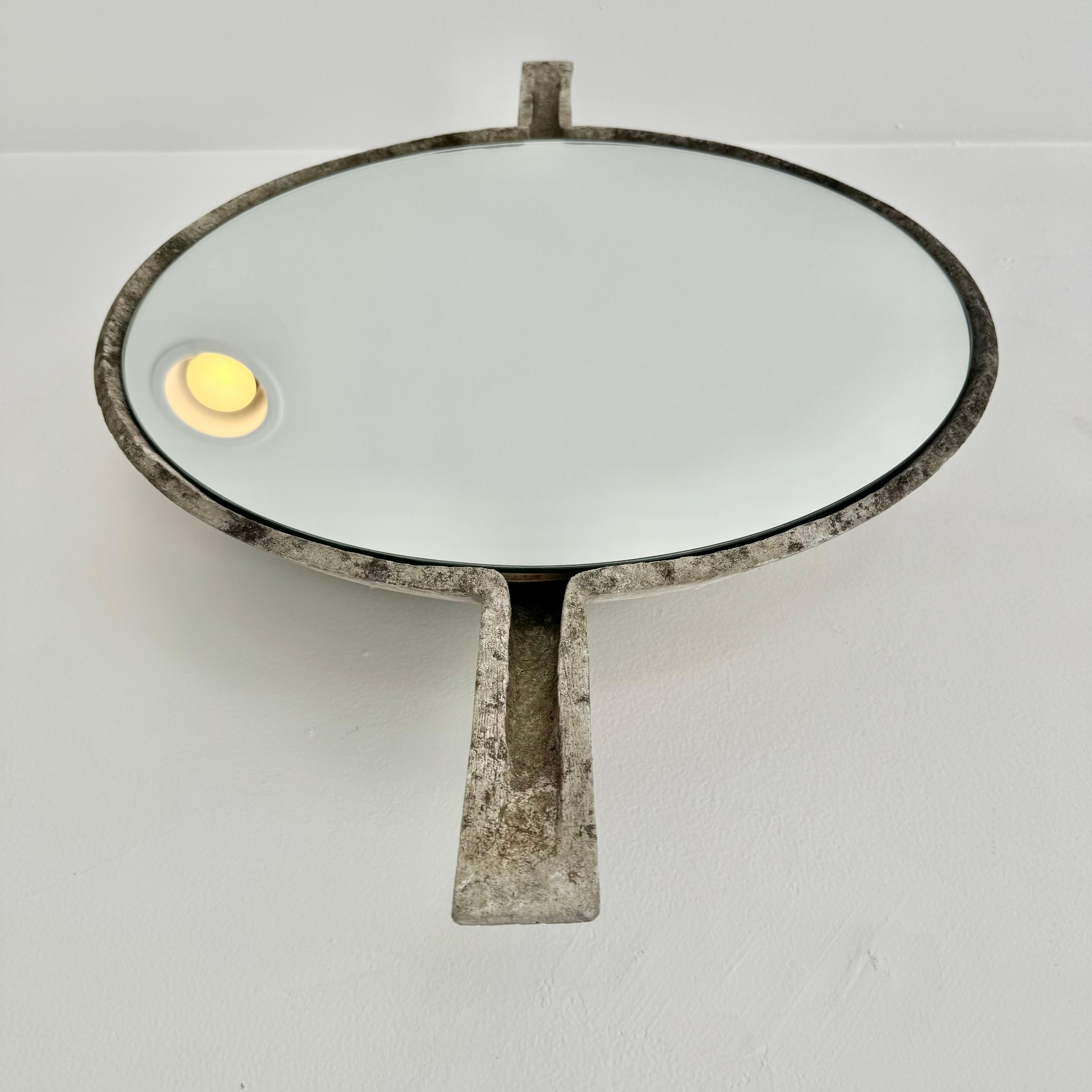 Willy Guhl Concrete Mirror with Spikes, 1960s Switzerland For Sale 4