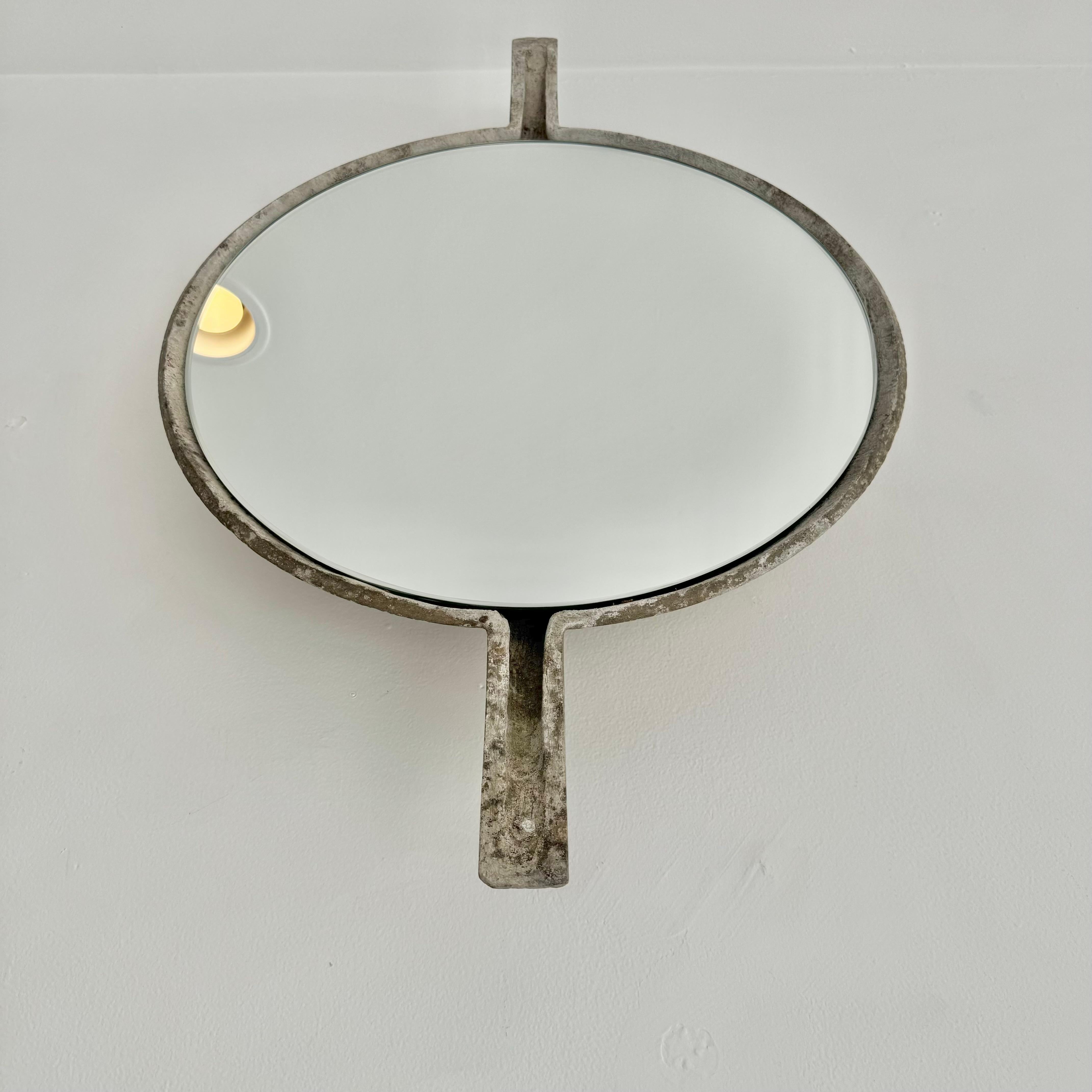 Willy Guhl Concrete Mirror with Spikes, 1960s Switzerland For Sale 3