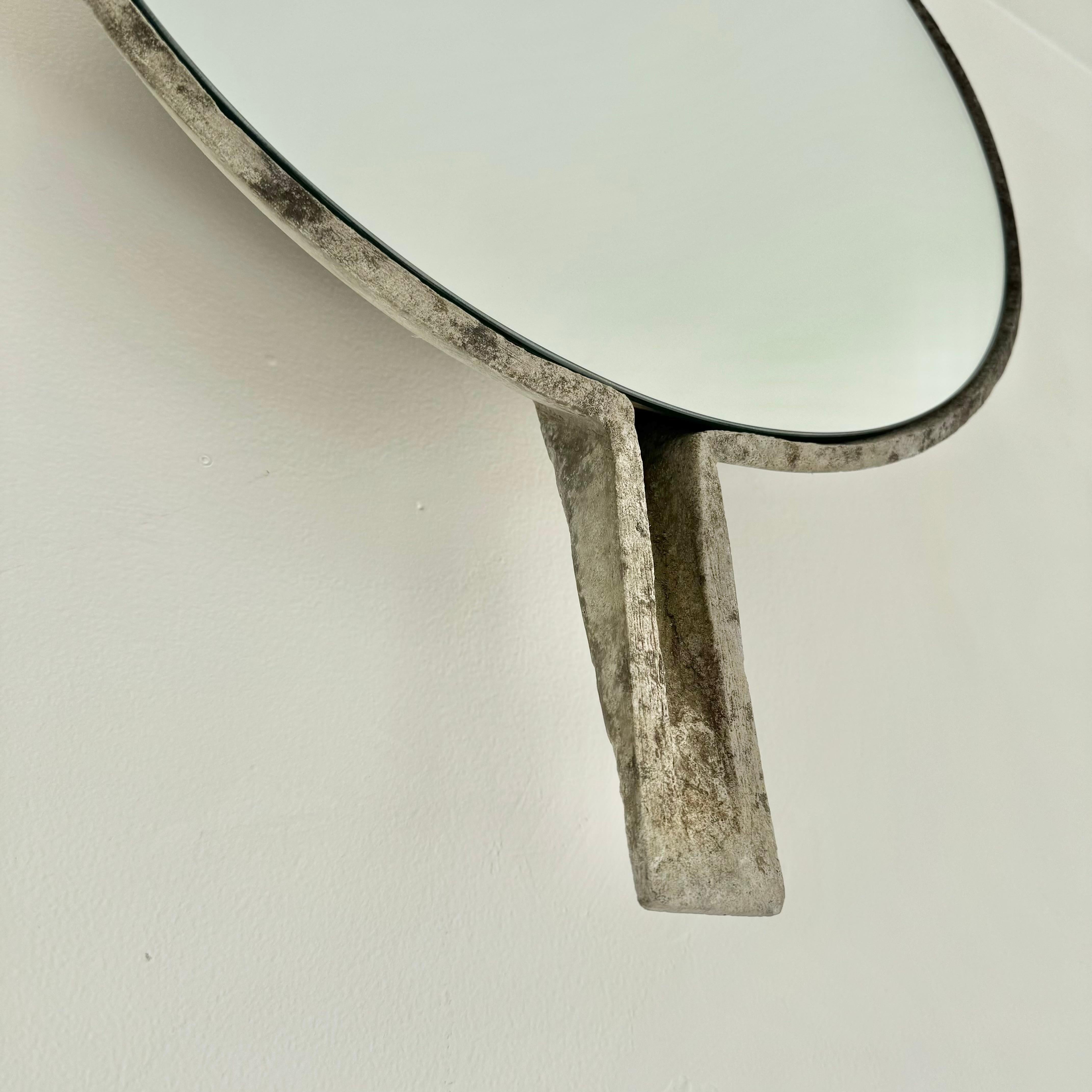 Willy Guhl Concrete Mirror with Spikes, 1960s Switzerland For Sale 1