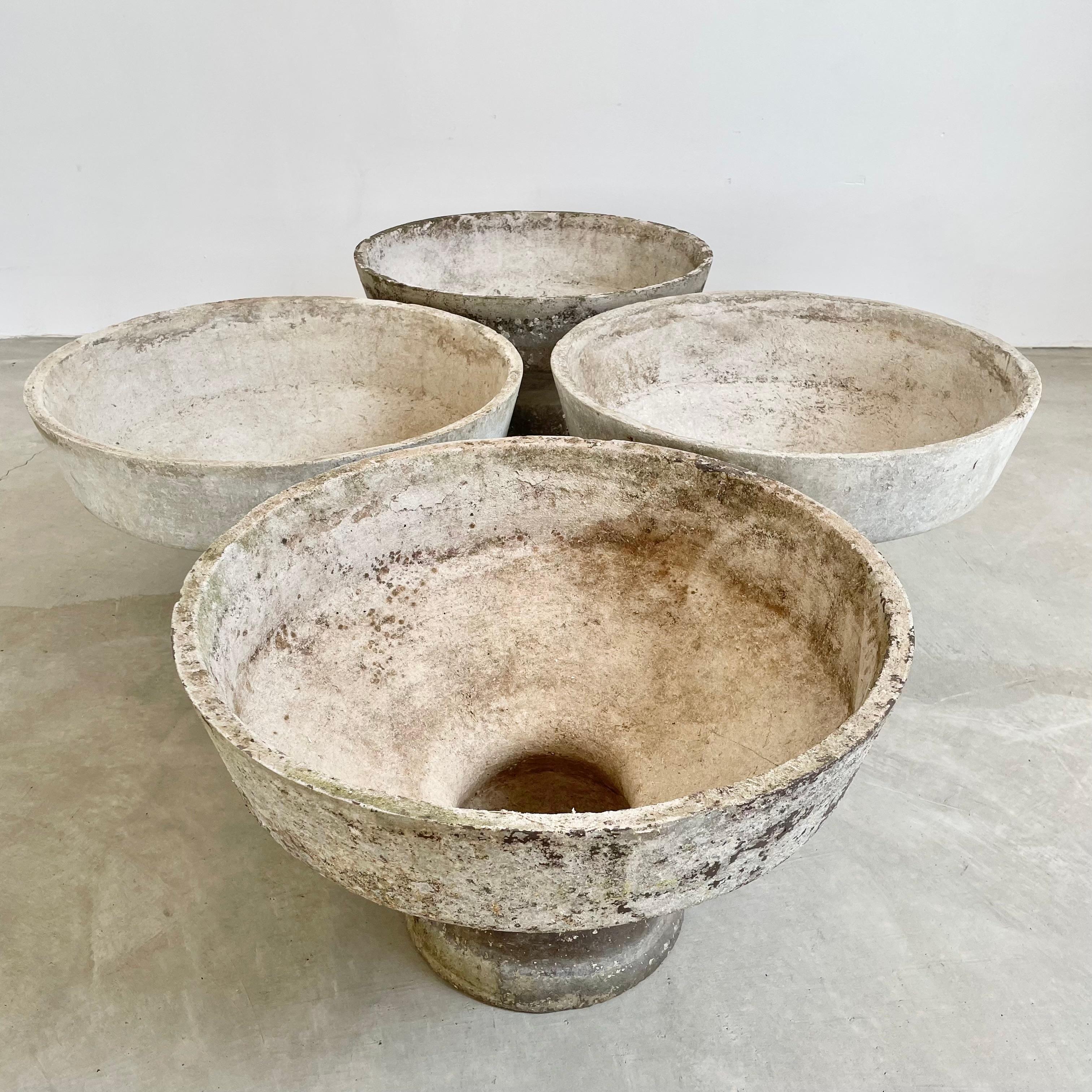 Mid-20th Century Willy Guhl Concrete Pedestal Planter, 1960s For Sale