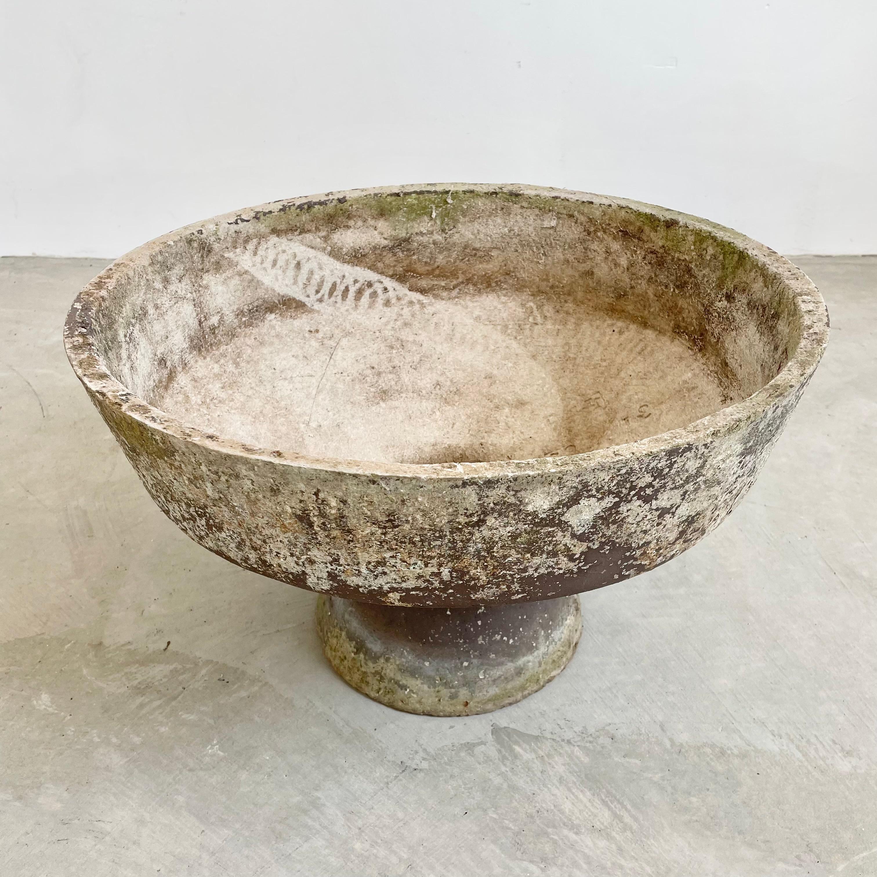 Béton Jardinière à piédestal en béton Willy Guhl, années 1960 en vente