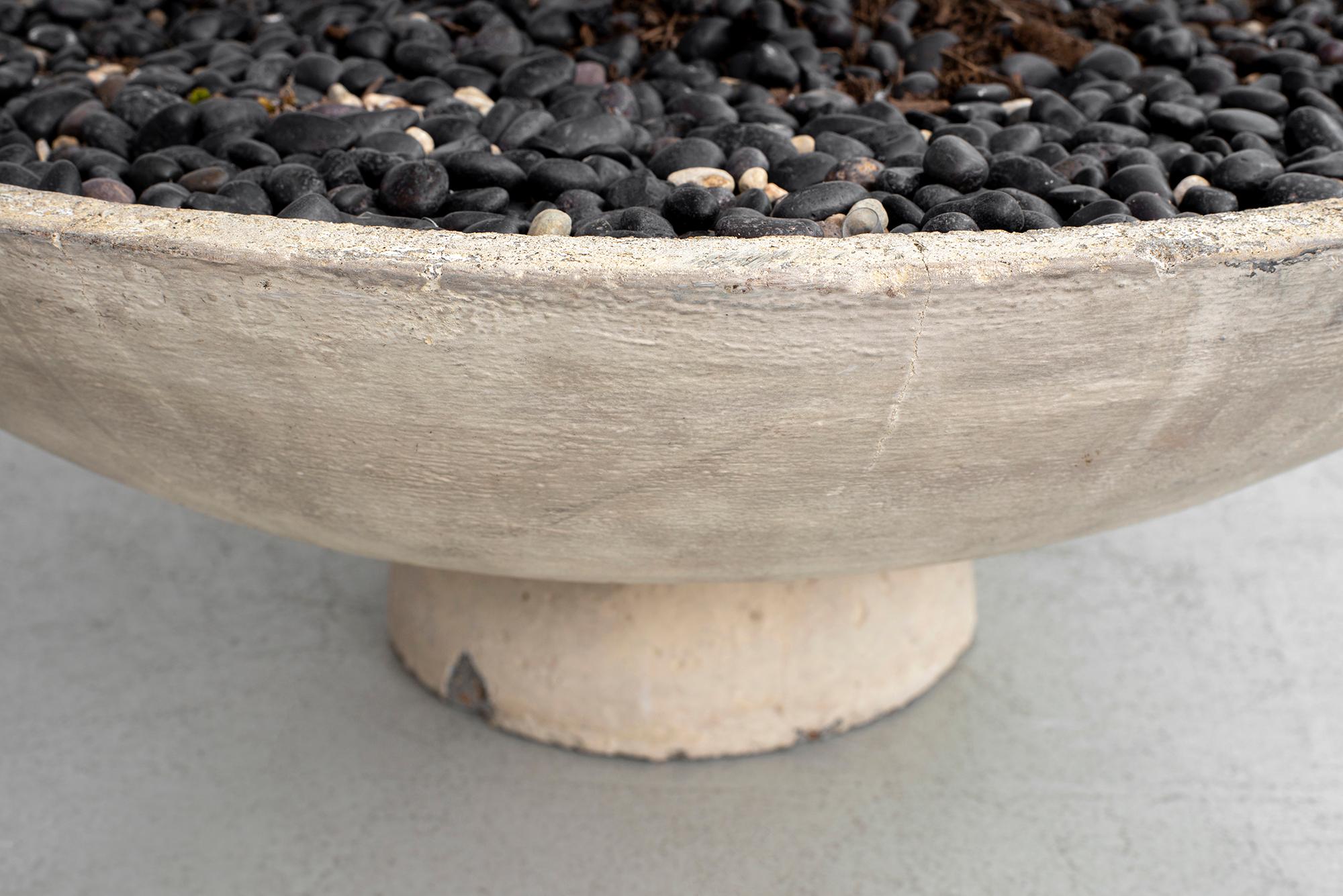 Mid-20th Century Willy Guhl Concrete Planter with Stand
