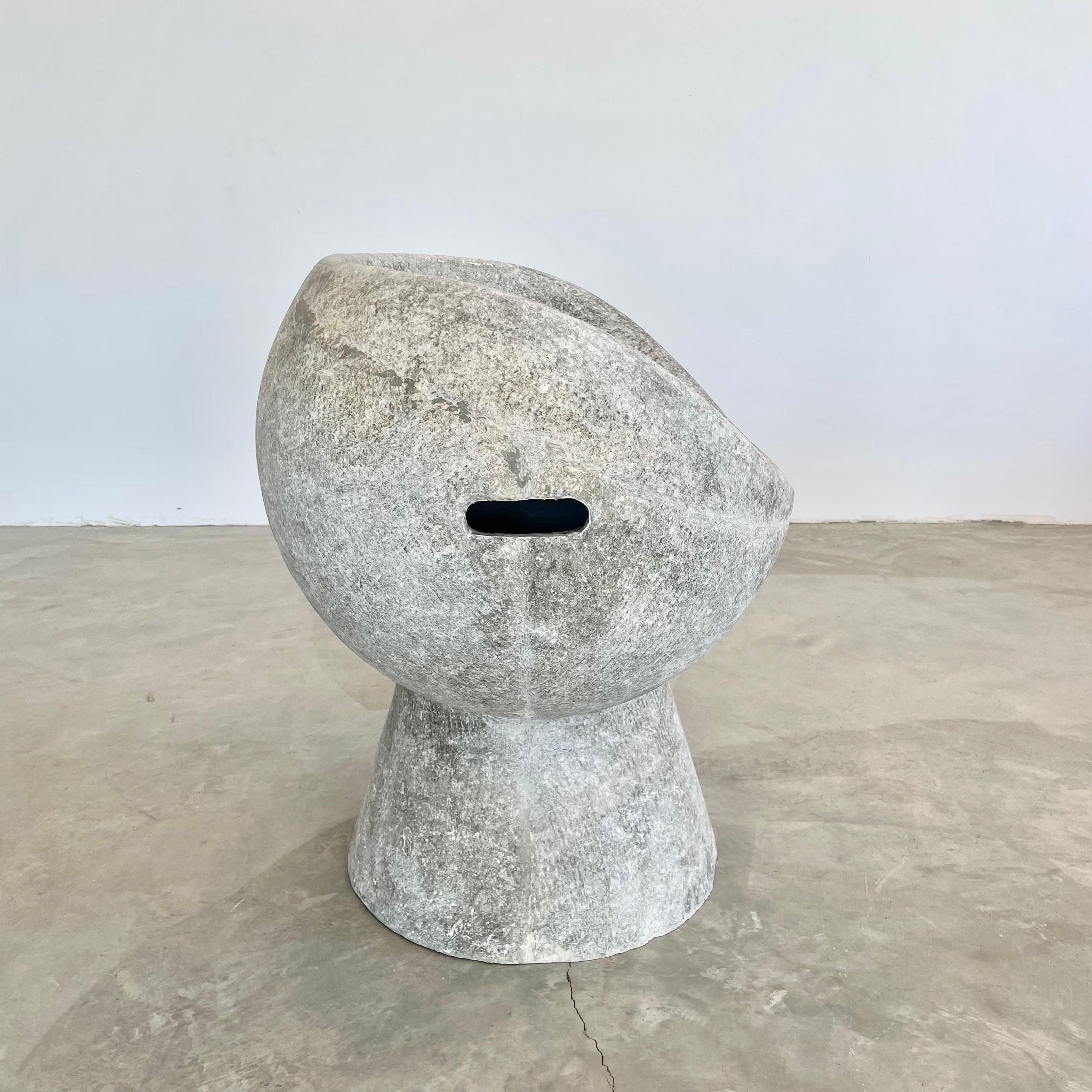 Cement Willy Guhl Concrete Pod Chair, 1960s Switzerland For Sale