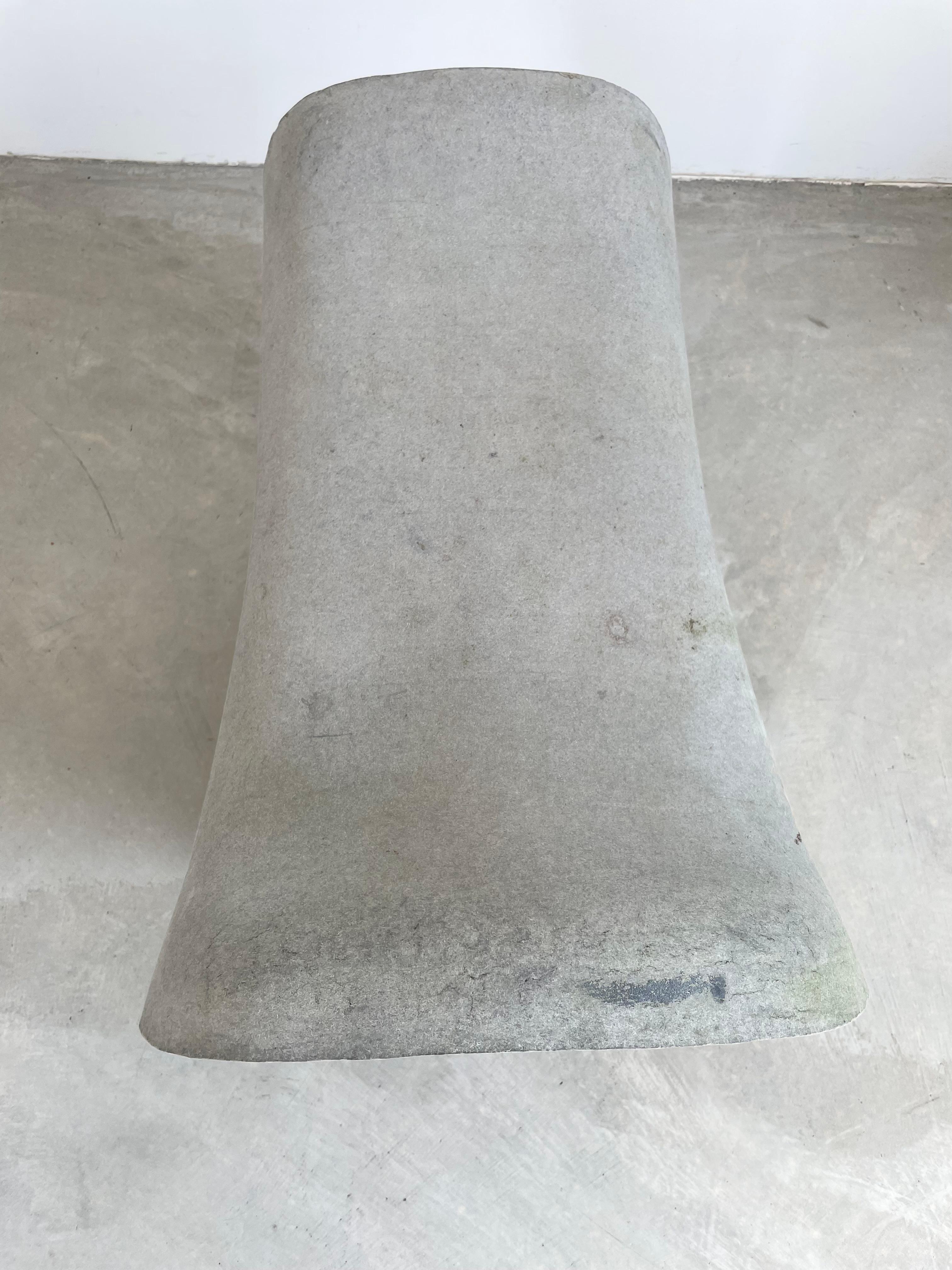 Willy Guhl Concrete Saddle Stool, 1960s 3